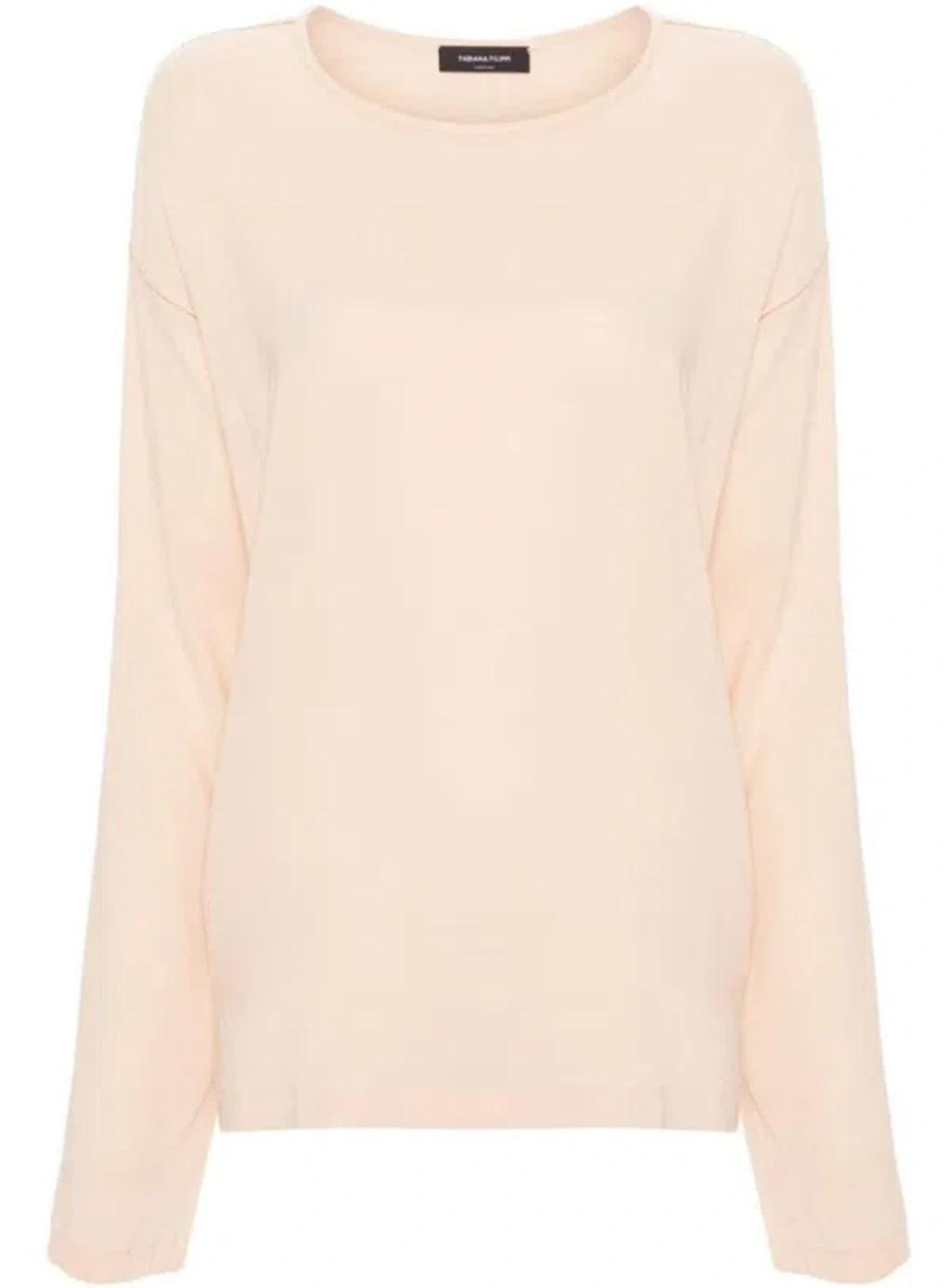FABIANA FILIPPI Long-sleeve T-shirt In Pink Product Image