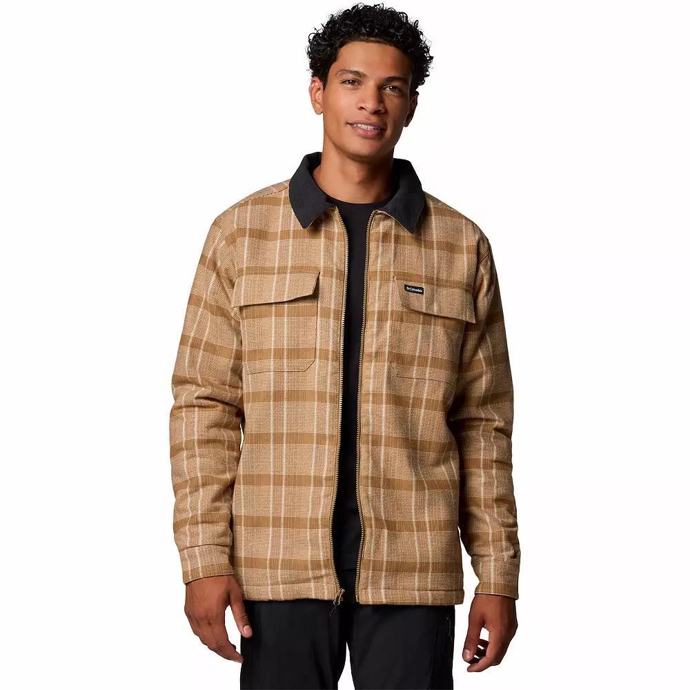 Men's Columbia Pitchtone Heavyweight Shirt Jacket, Size: Large, Brown Product Image