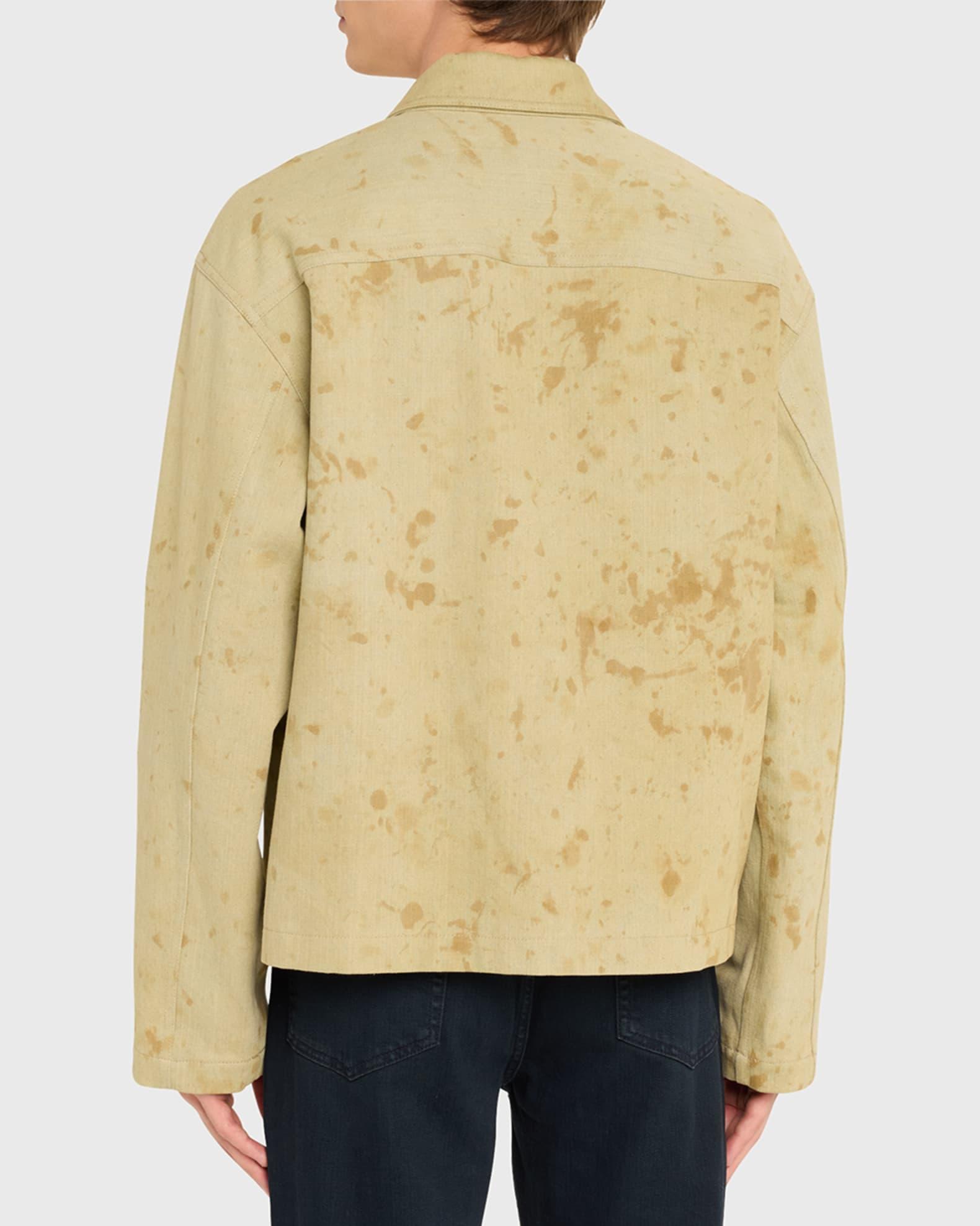 Mens Painted Denim Overshirt Product Image