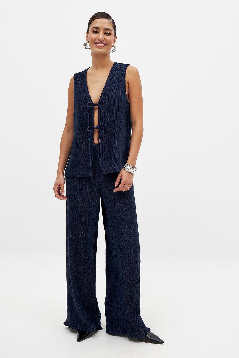 Structured Mid Waist Pants Product Image