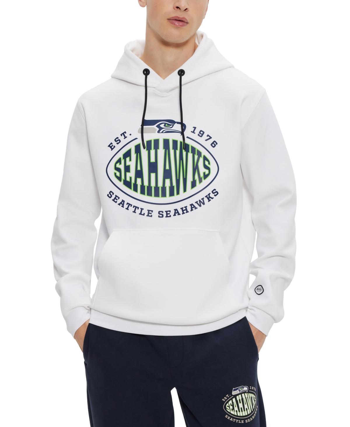 Men's BOSS X NFL  Black Minnesota Vikings Touchback Pullover Hoodie, Size: Medium Product Image