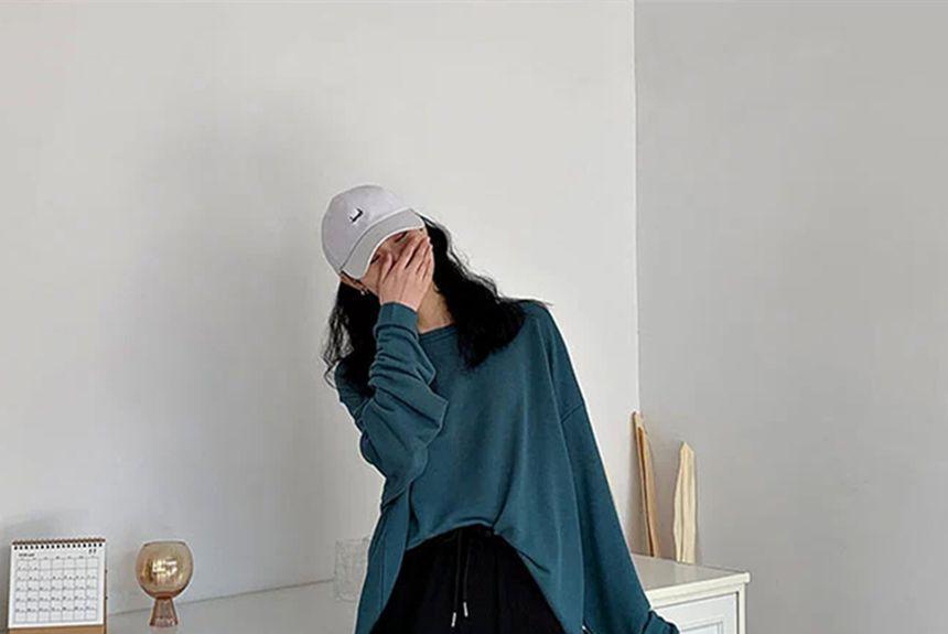 High-Rise Drawstring Straight Leg Sweatpants Product Image