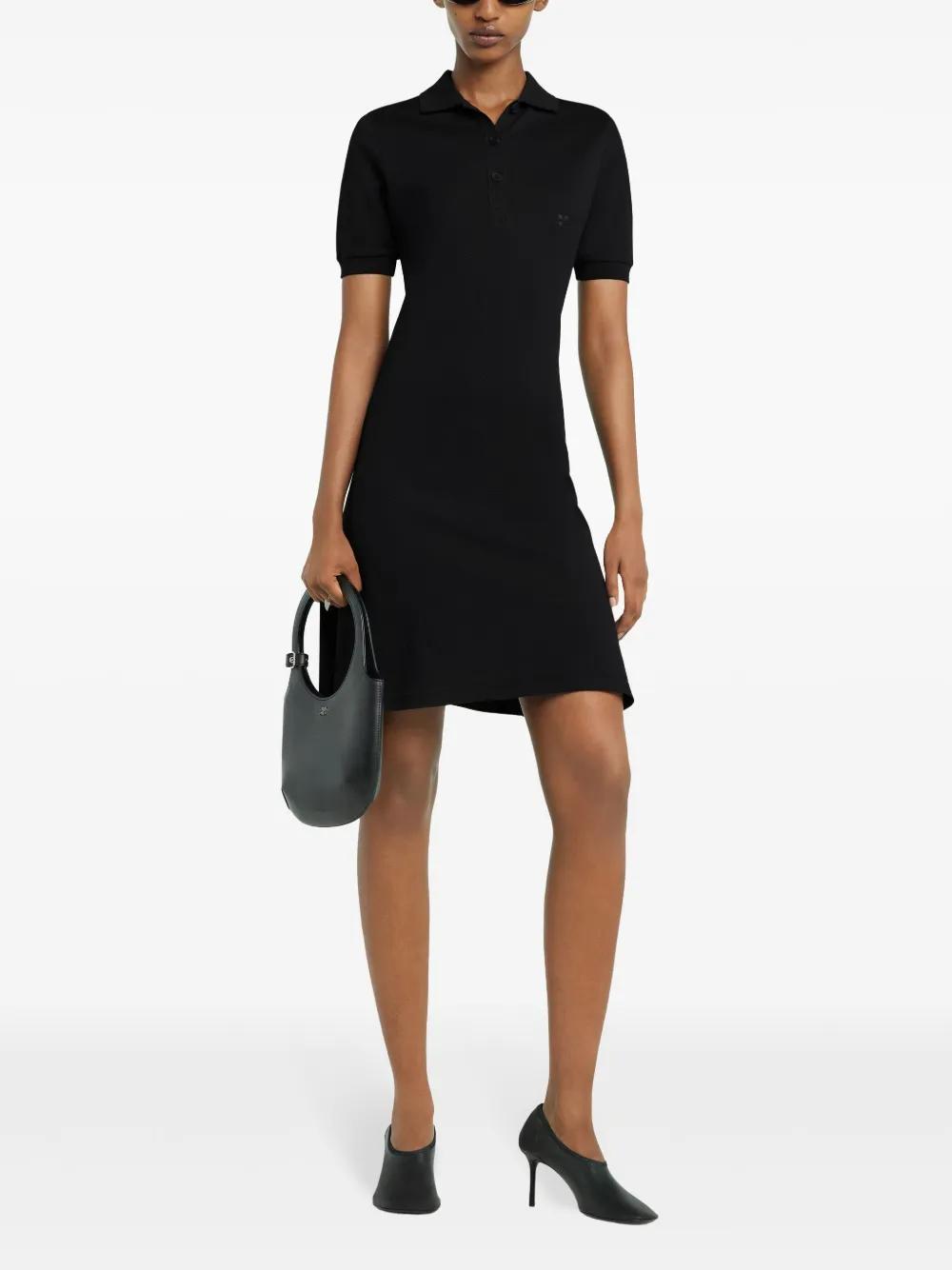 COURRÈGES Polo Mini Dress In Black Product Image