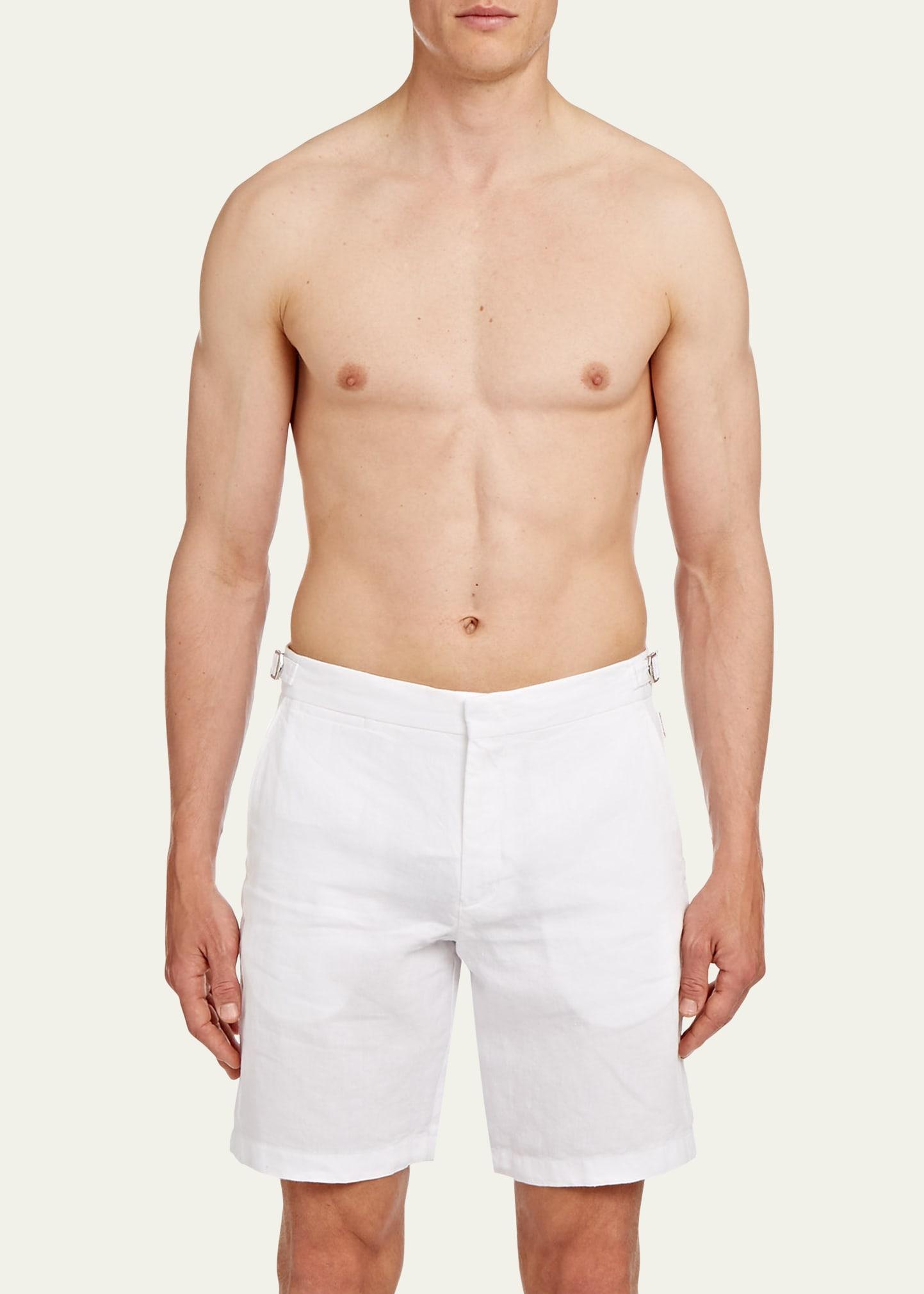 Mens Norwich Solid Linen Shorts Product Image