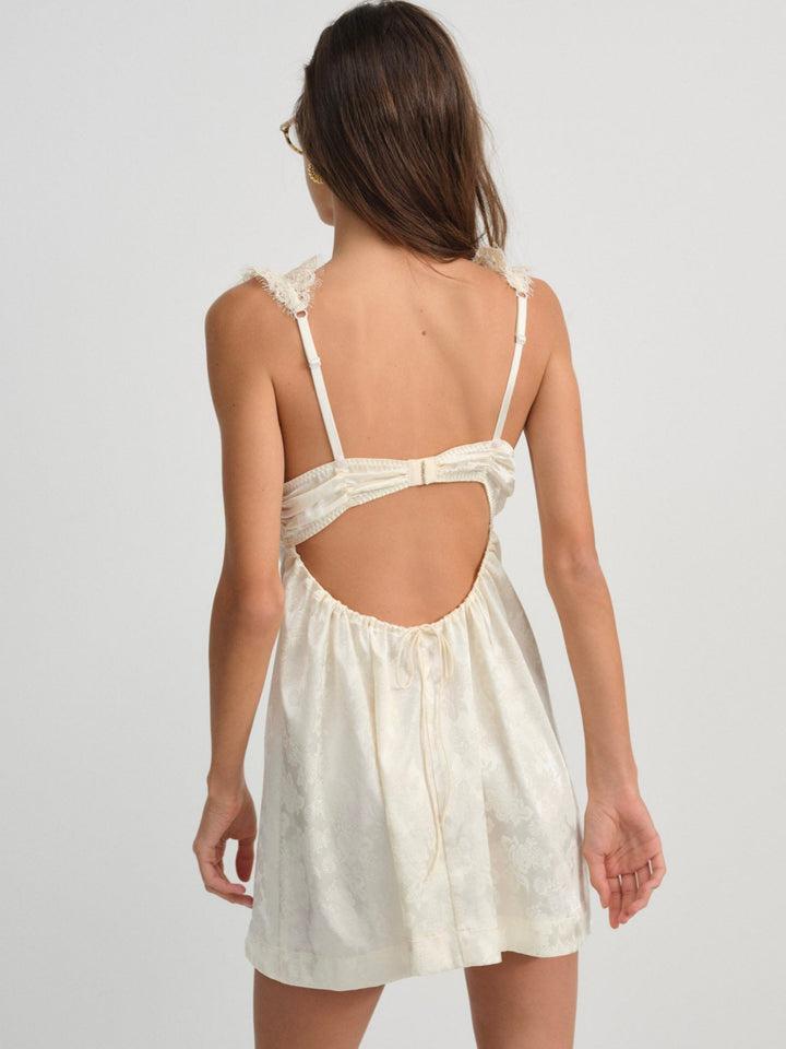 Victoria Slip Dress — Ivory Product Image