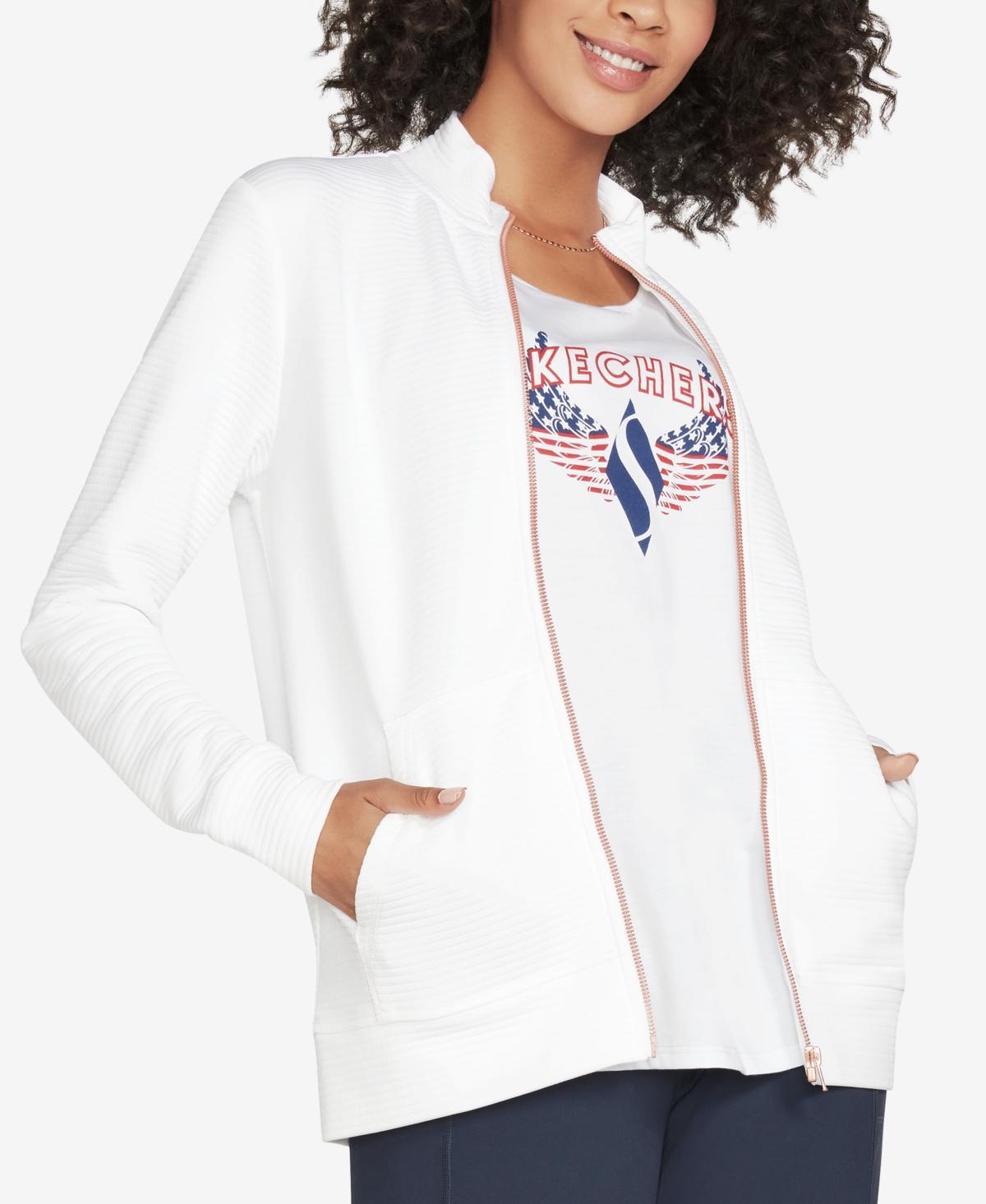 Women's Skechers® GOWALK™ Everywhere Zip-Up Jacket, Size: XL, Blue Iris Product Image