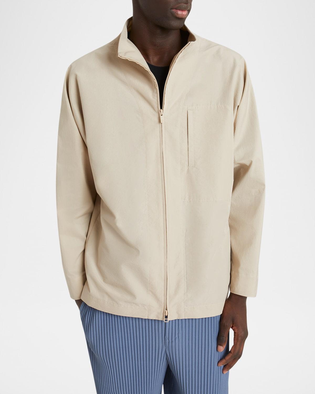 Mens Mock-Neck Zip Overshirt Product Image