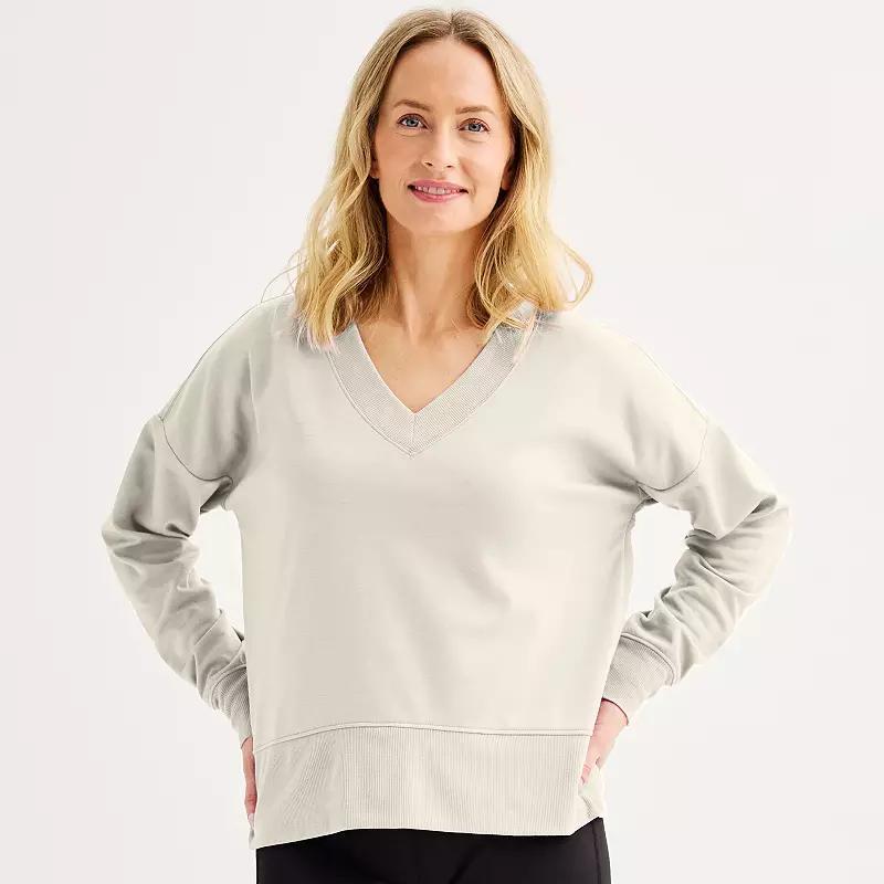 Womens Tek Gear Stretch Fleece V-Neck Pullover Product Image