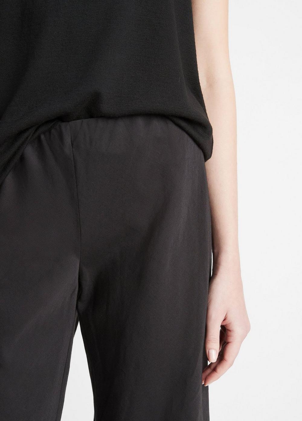 Womens Cotton-Blend High-Waist Bias Pant, Black, Size L Vince Product Image