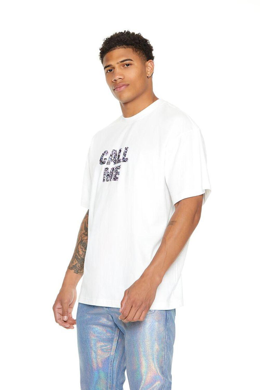 Beaded Call Me Graphic Tee | Forever 21 Product Image