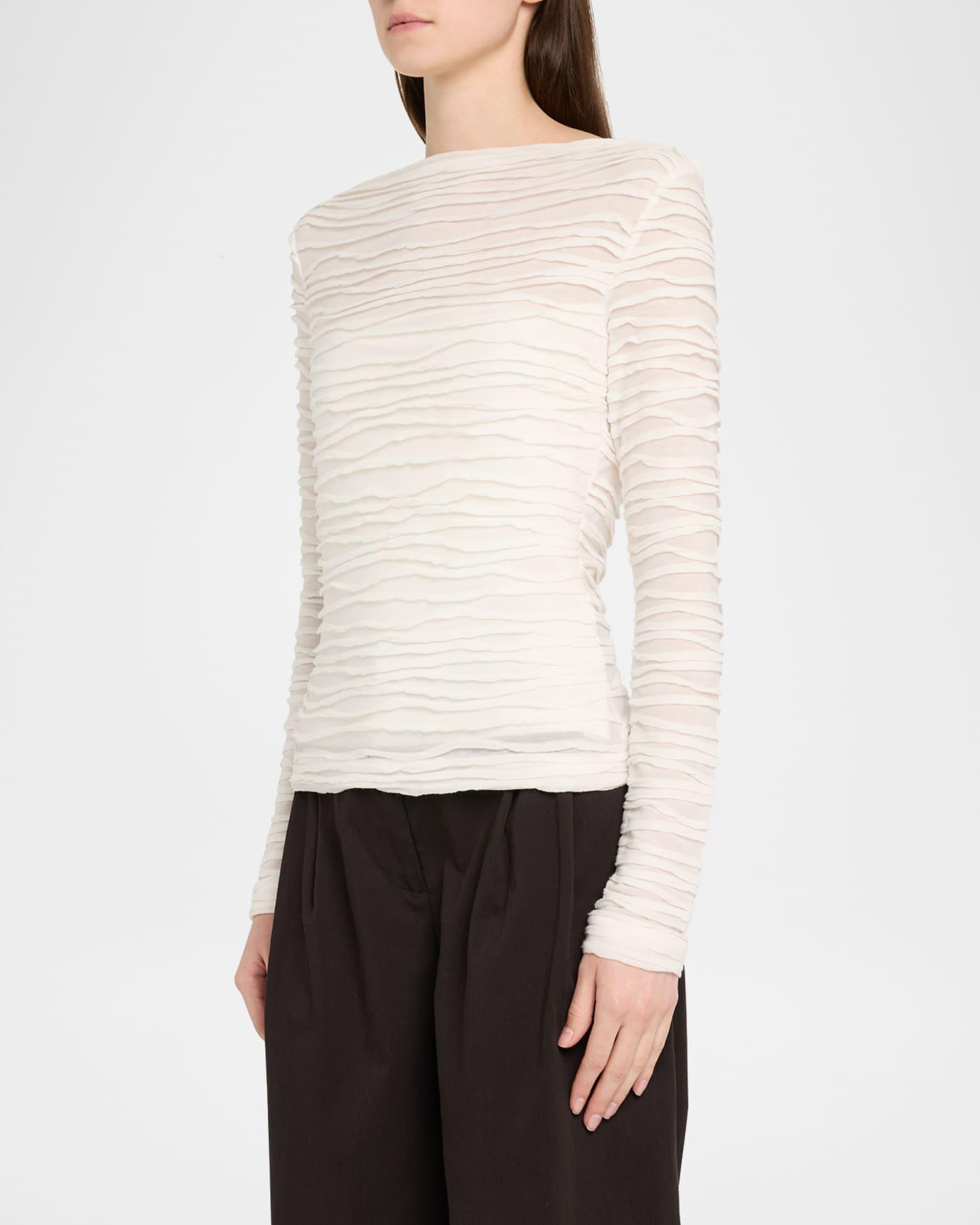 Paloma Long-Sleeve Textured Top  Product Image