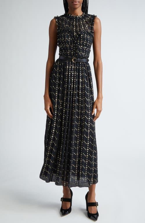 ULLA JOHNSON Kasia Paisley Ruffled Maxi Dress In Cosmos Product Image