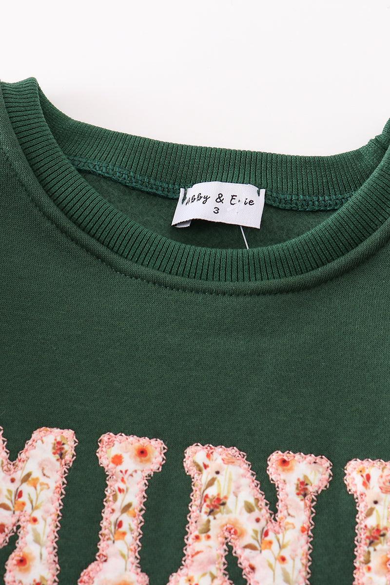 Forest MAMA&MINI applique fleece mom&me sweatshirt Product Image