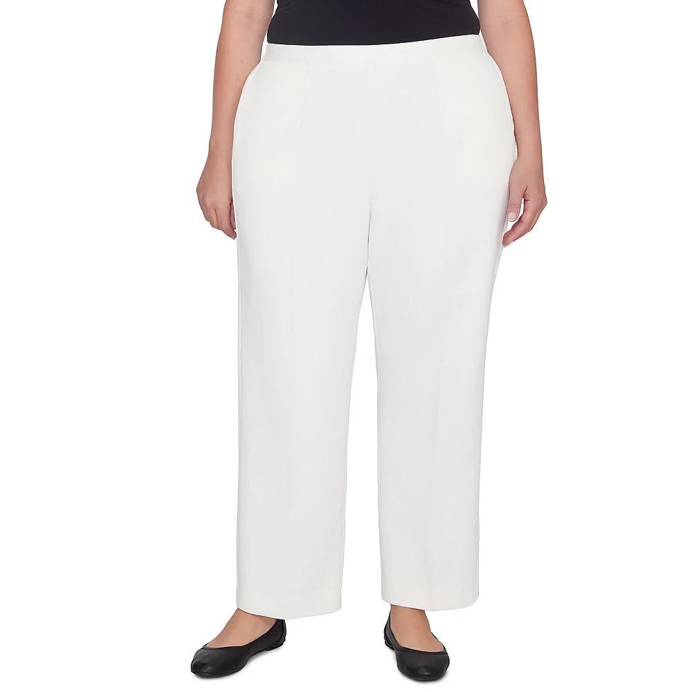 Petite Alfred Dunner Copenhagen Corduroy Short Length Pants, Women's, Size: 20W Short, Winter White Product Image