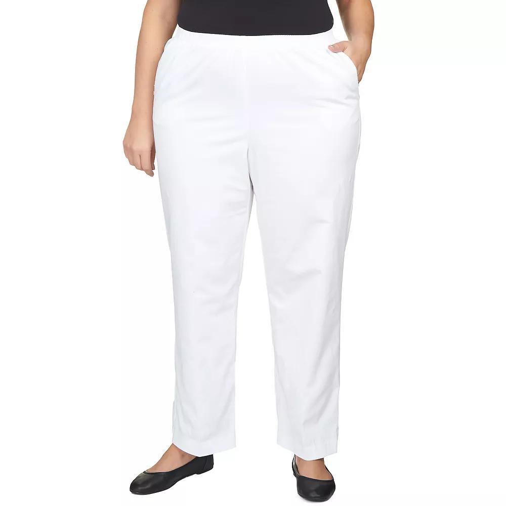 Plus Size Alfred Dunner Pants, Women's, Size: 16 W, Black Product Image