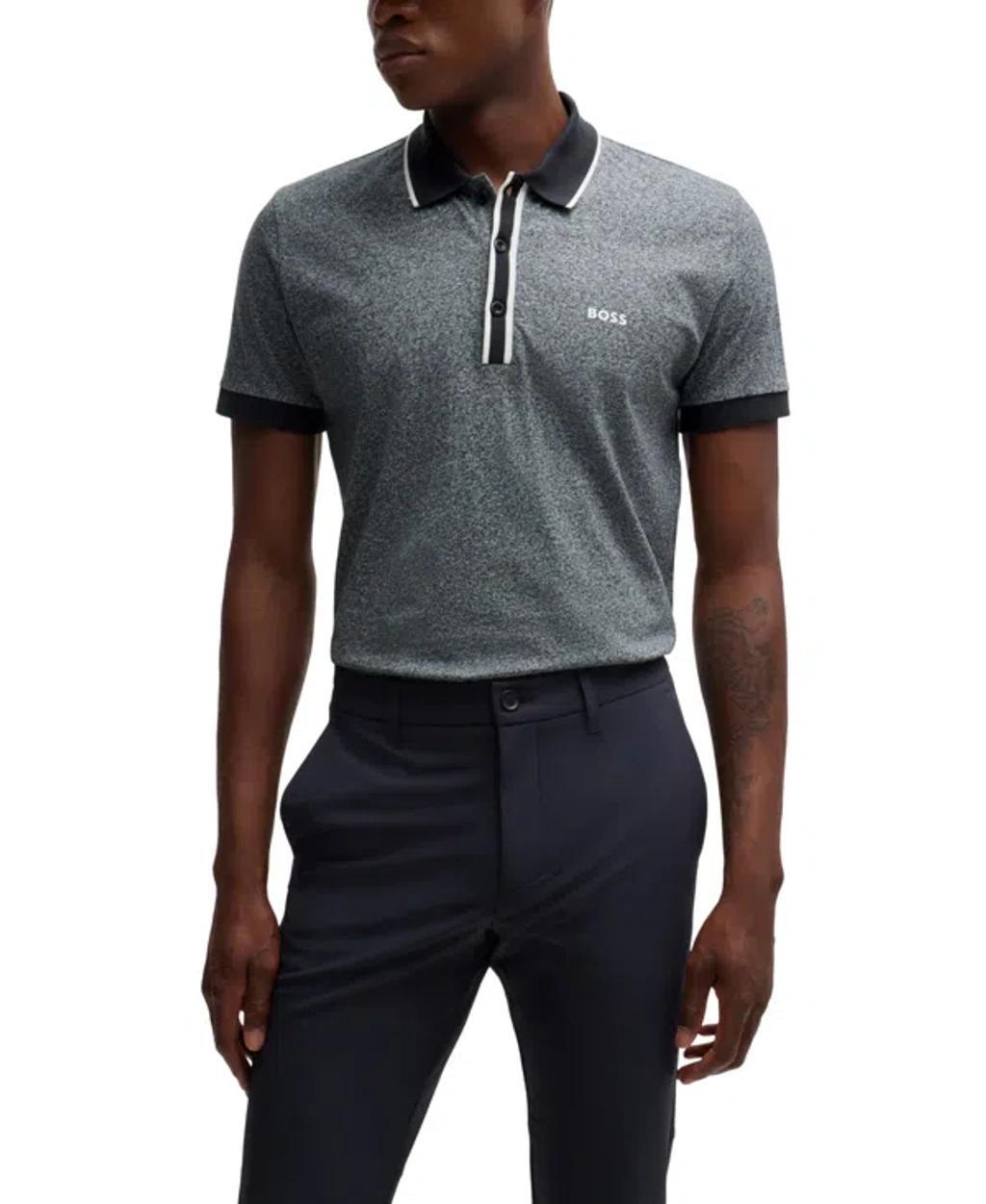 Boss by Hugo Boss Mens Striped Trim Polo Shirt Product Image