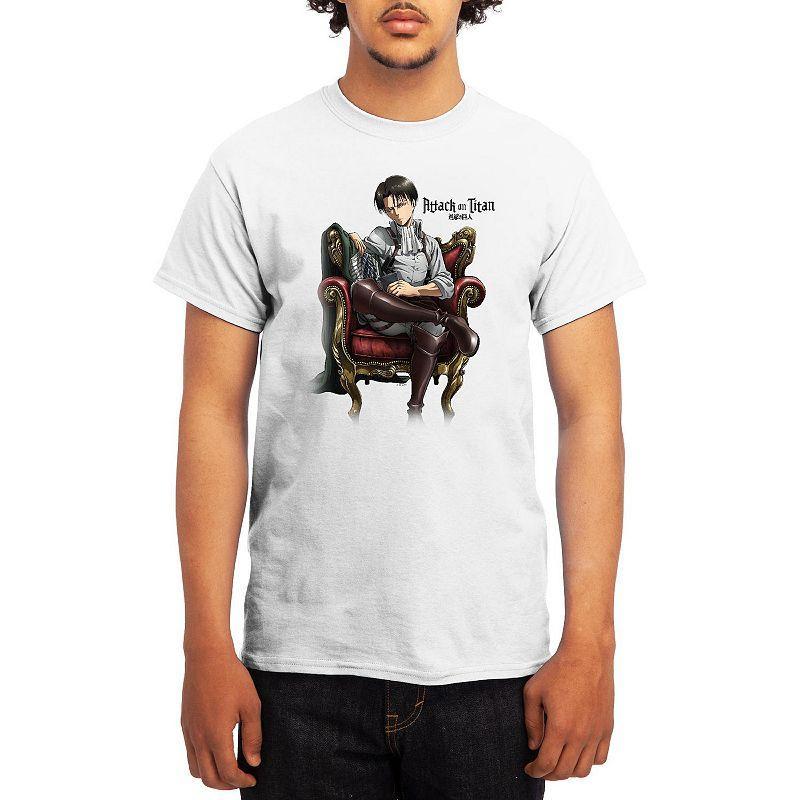 Men's Attack on Titan Levi Throne Graphic Tee, Boy's, Size: XXL, Turquoise Product Image