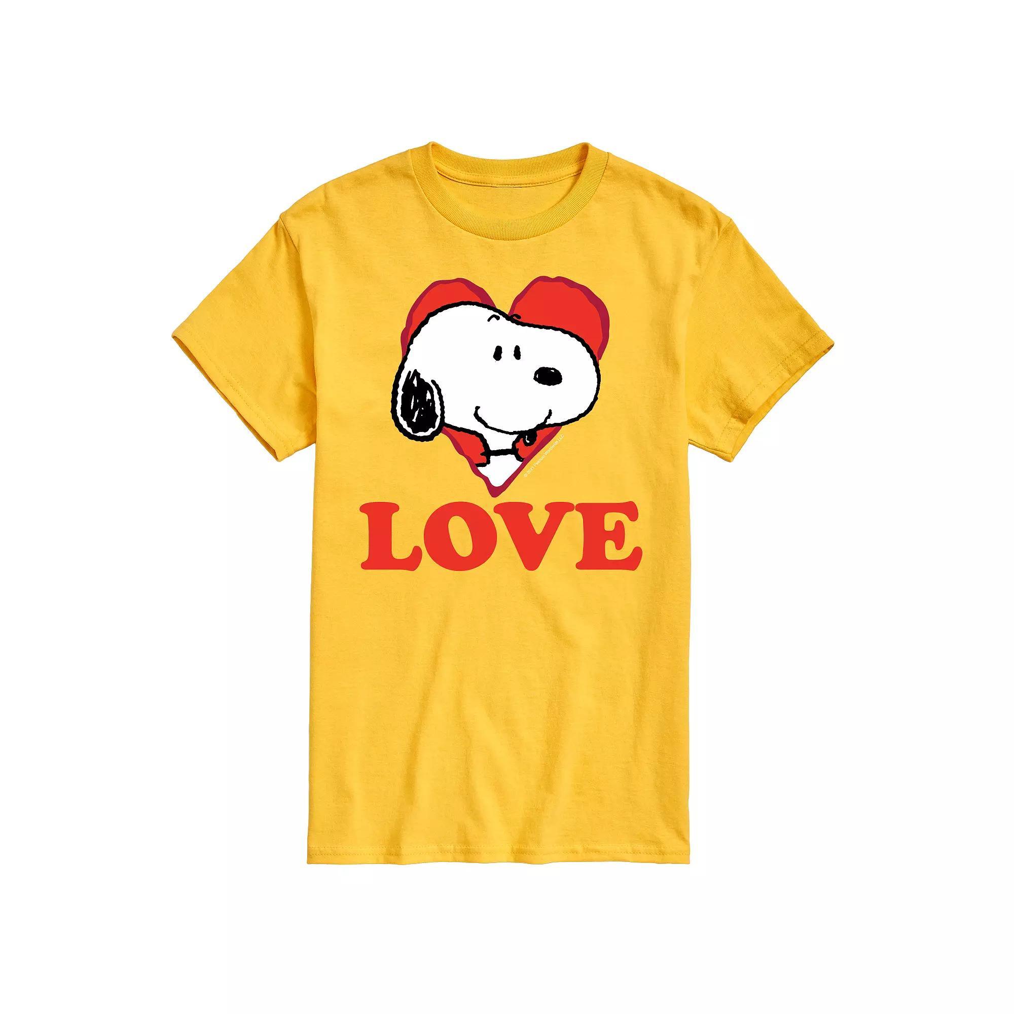 Mens Peanuts I Love Snoopy Tee Product Image