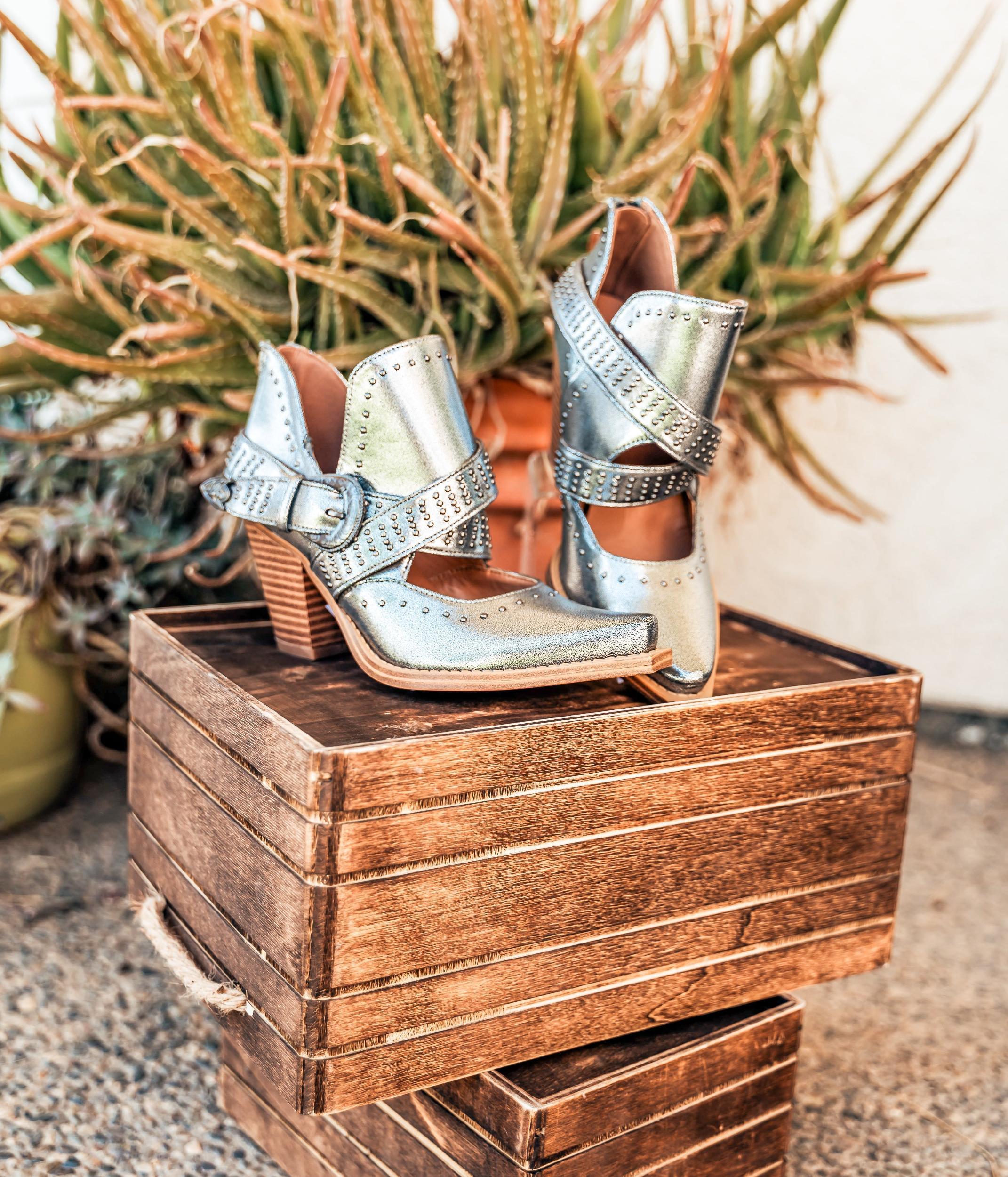 Fiona Ankle Boot in Silver (Online Exclusive) Product Image