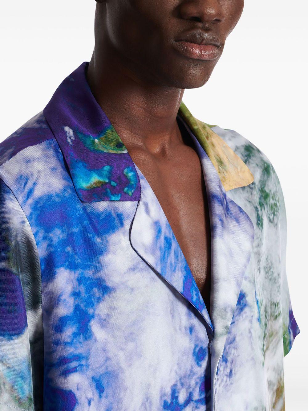 Earth-print shirt  Product Image