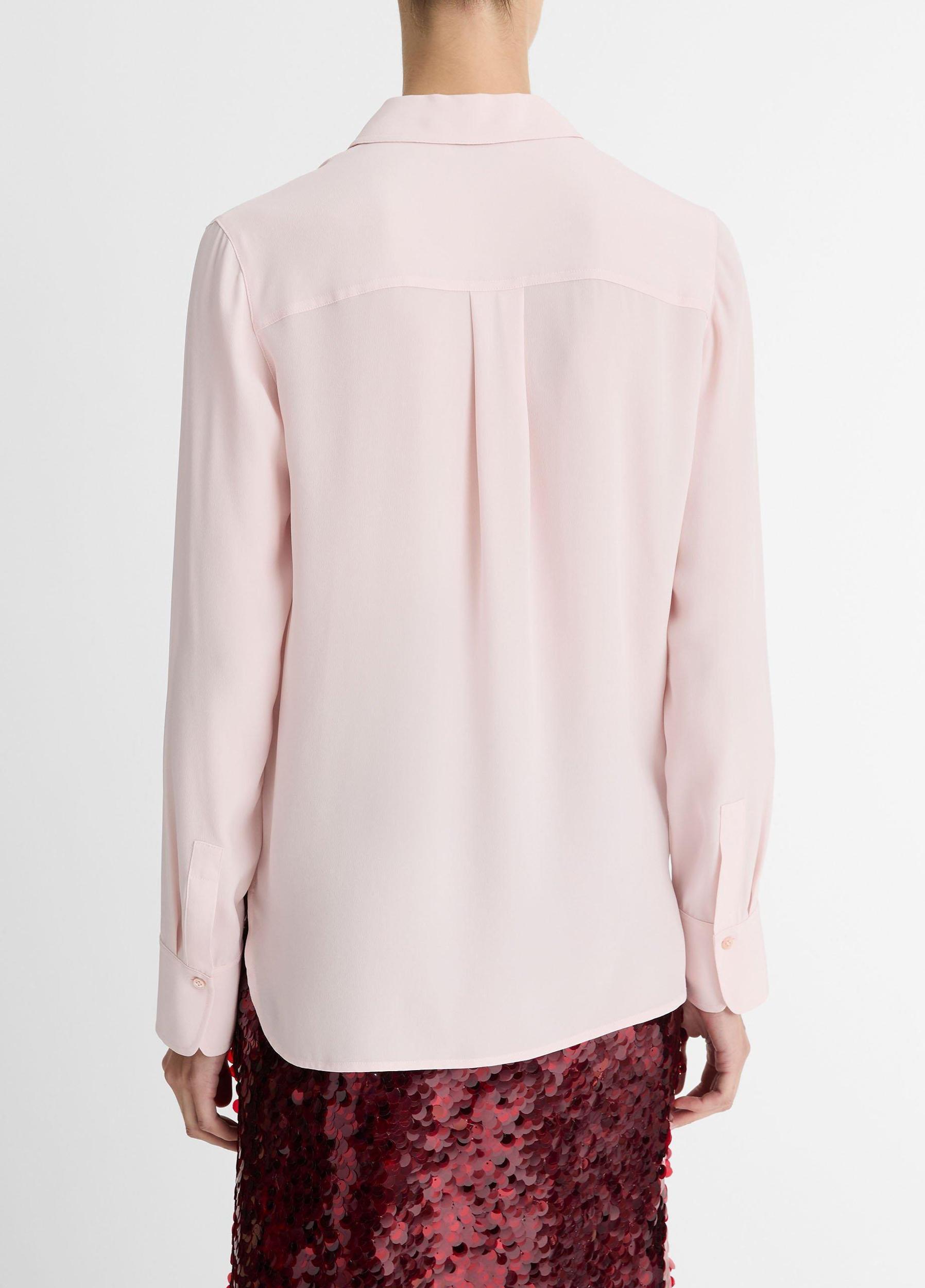 Womens Silk Slim-Fit Blouse, Vine, Size XXS Vince Product Image