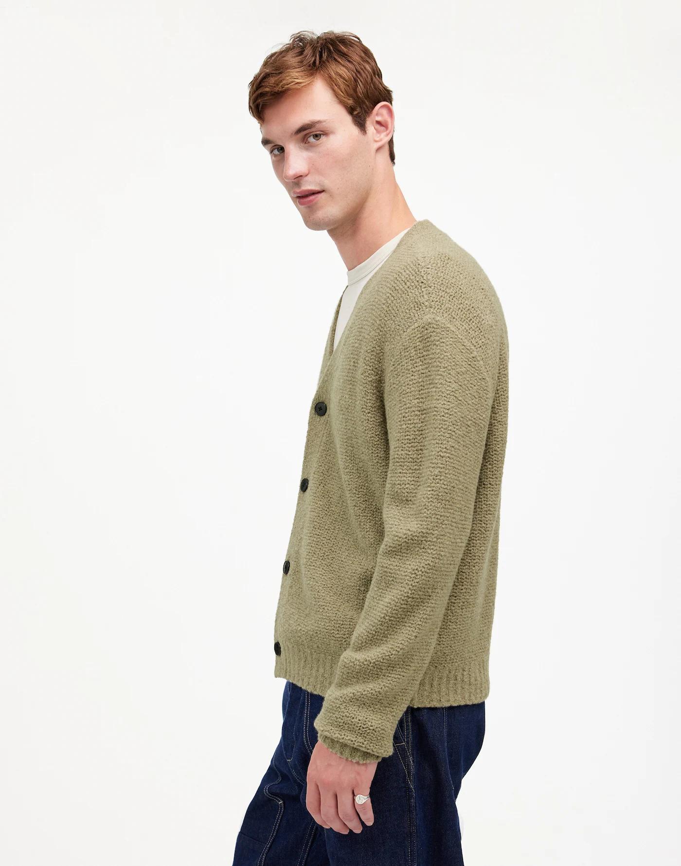 Bouclé Cardigan Sweater Product Image