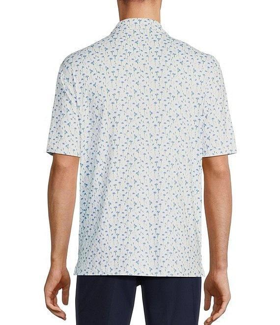 Roundtree & Yorke Performance Micro Floral Print Polo Shirt Product Image