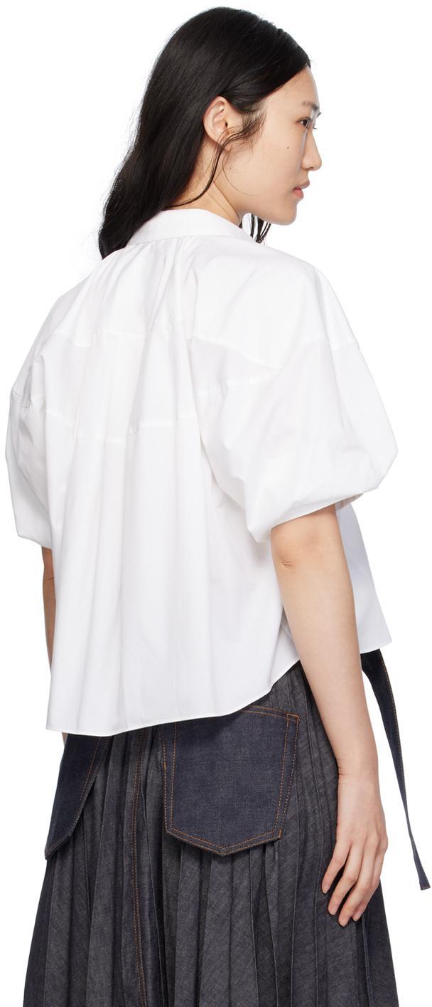 SACAI Off-white Puff Shirt In 151 Off White Product Image