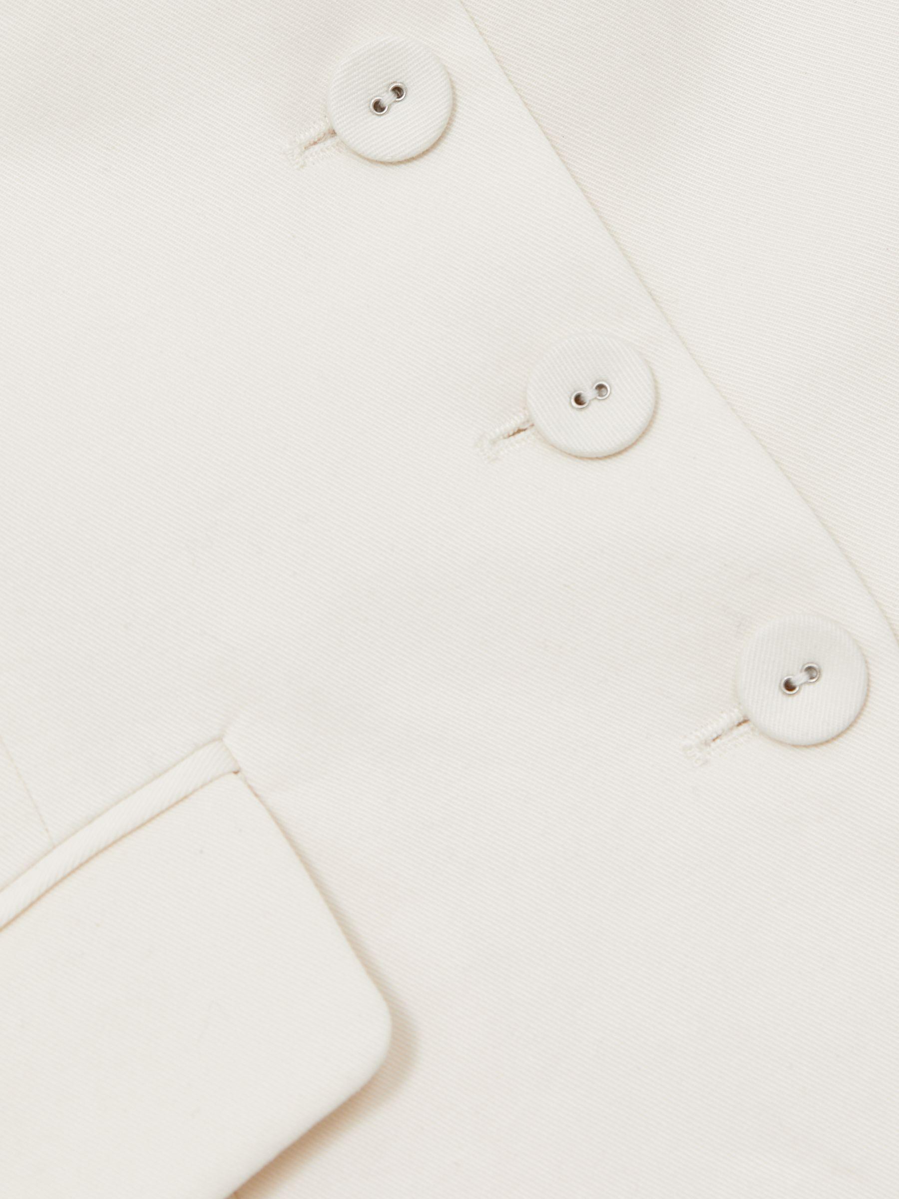 Paige Lyocell Cotton Tailored Waistcoat in Ivory Product Image