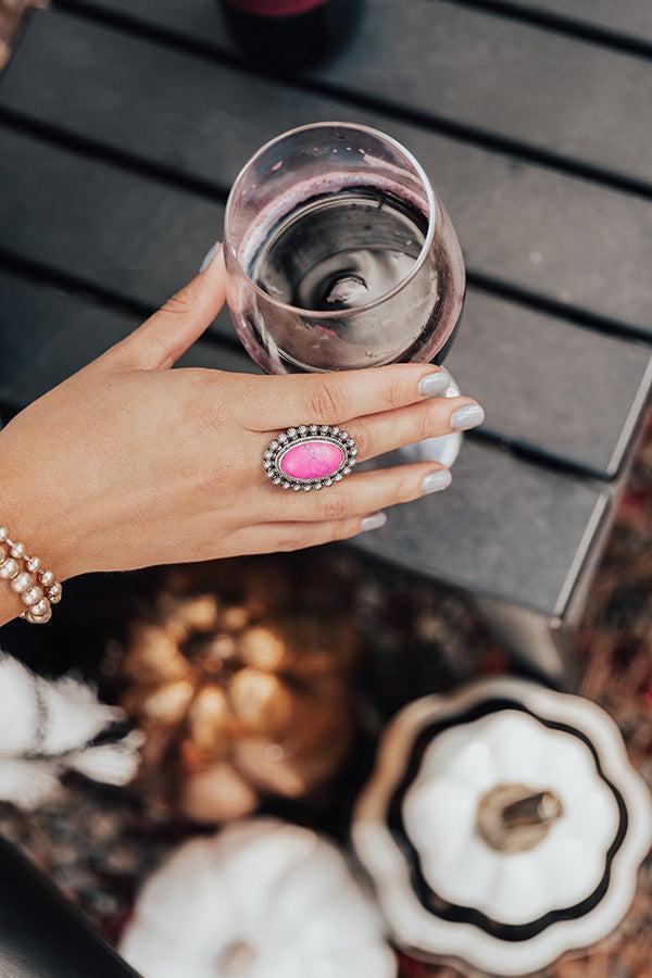 Cool Ambitions Ring In Fuchsia Product Image