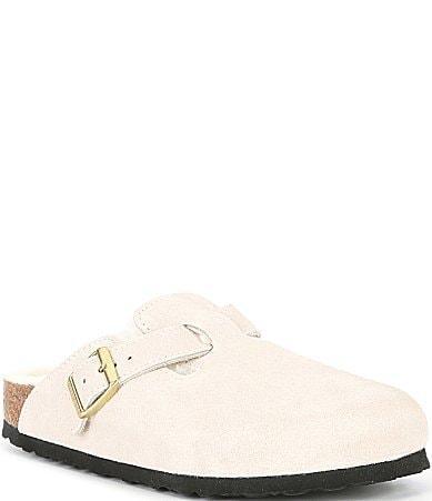 Birkenstock Boston Shearling Clogs Antique White/Antique White 36 Product Image