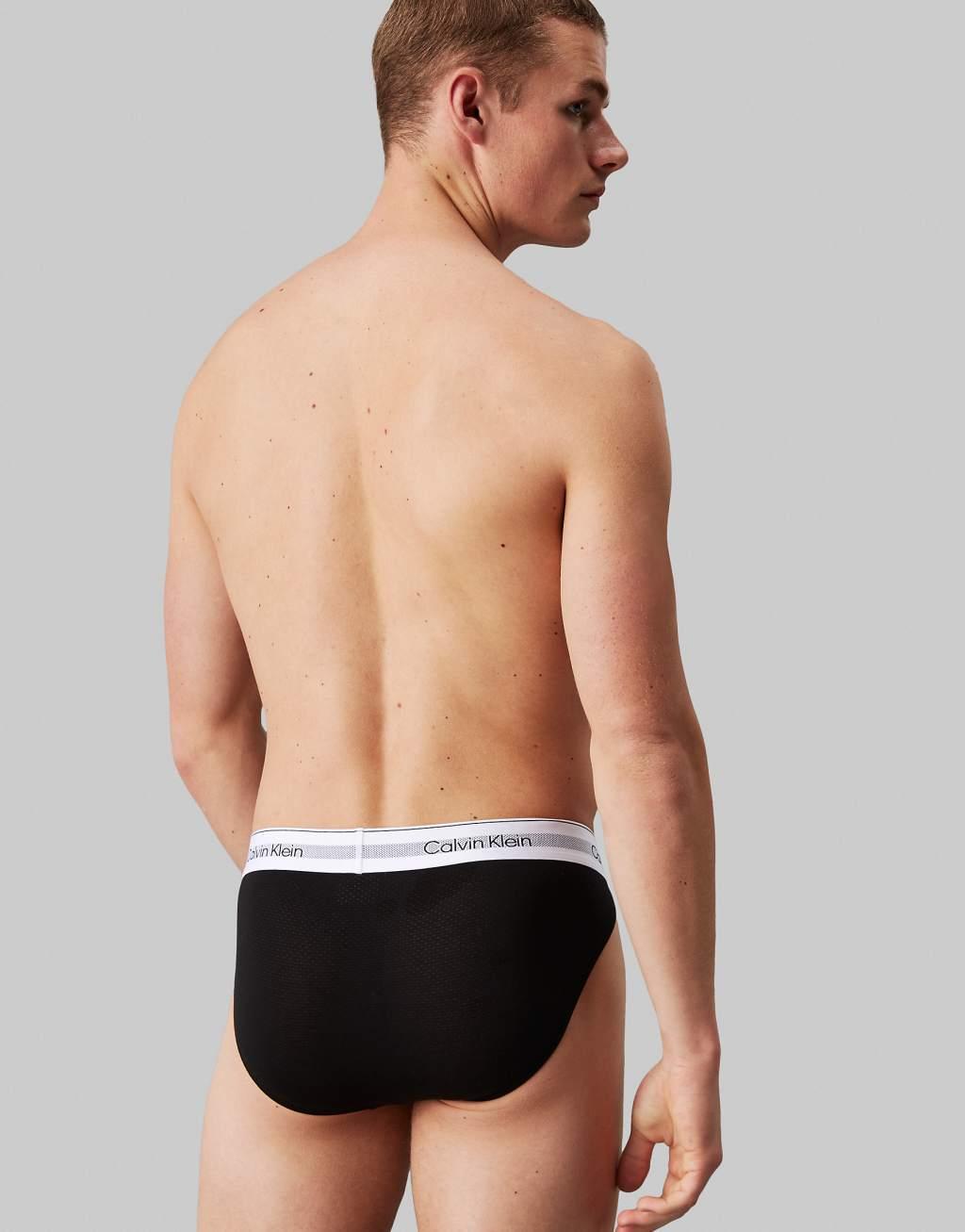 Calvin Klein Modern Air active 3 pack sport brief in black/navy/gray Product Image