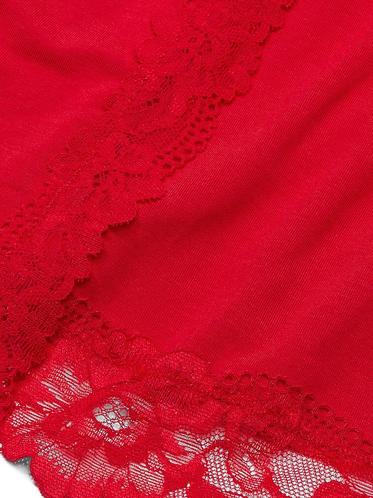 Modal Soft Lace-Trim Wrap Robe Product Image