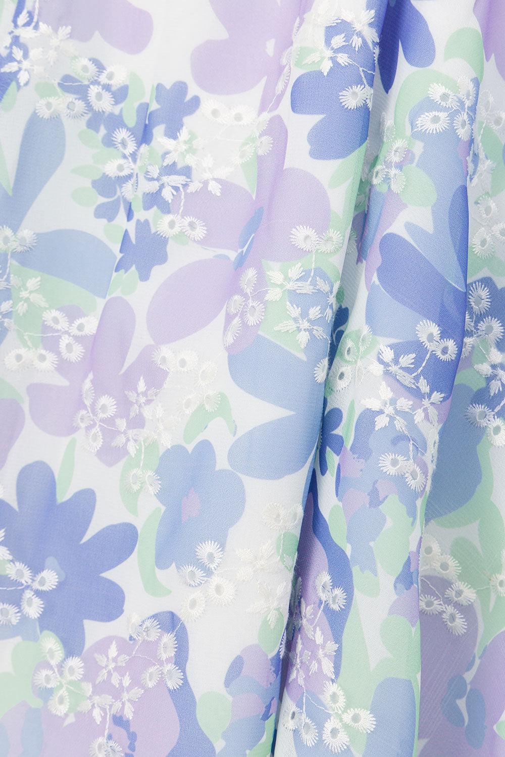 Venesa Skirt - Juniper Floral Product Image