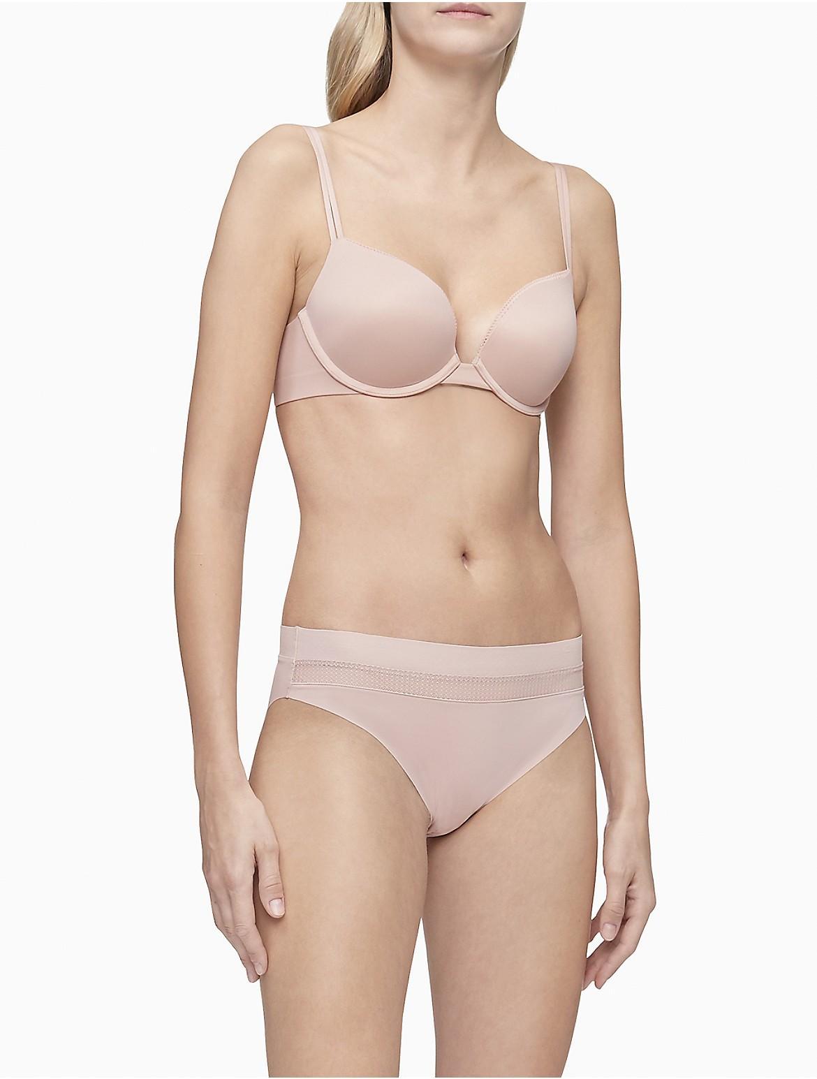 Calvin Klein Women's Liquid Touch Push Up Plunge Bra - Black - 32D Product Image