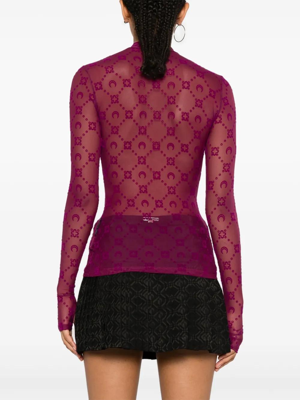 Moonogram mesh top Product Image