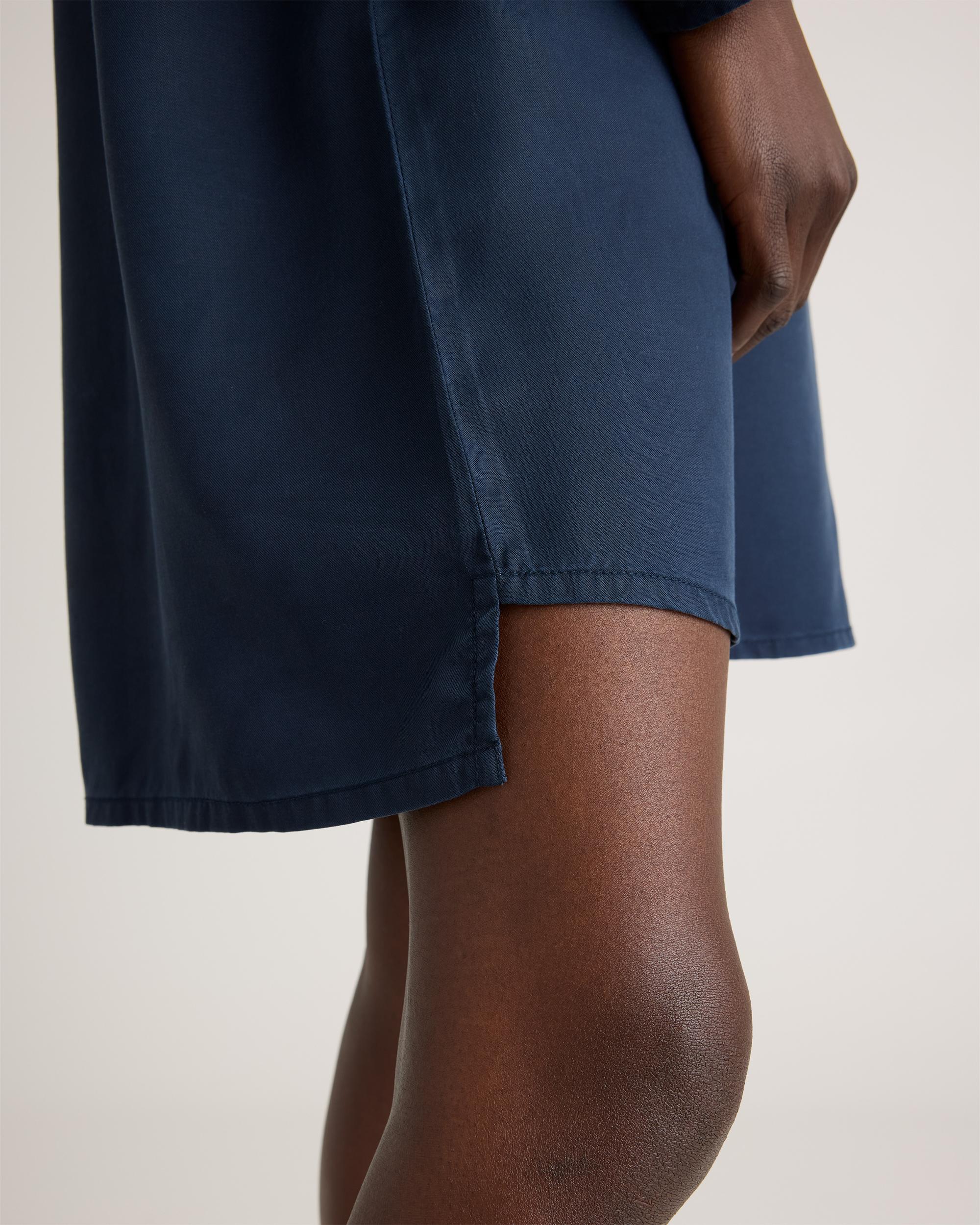 Quince | Women's Vintage Wash Tencel Roll Sleeve Tunic Dress Product Image