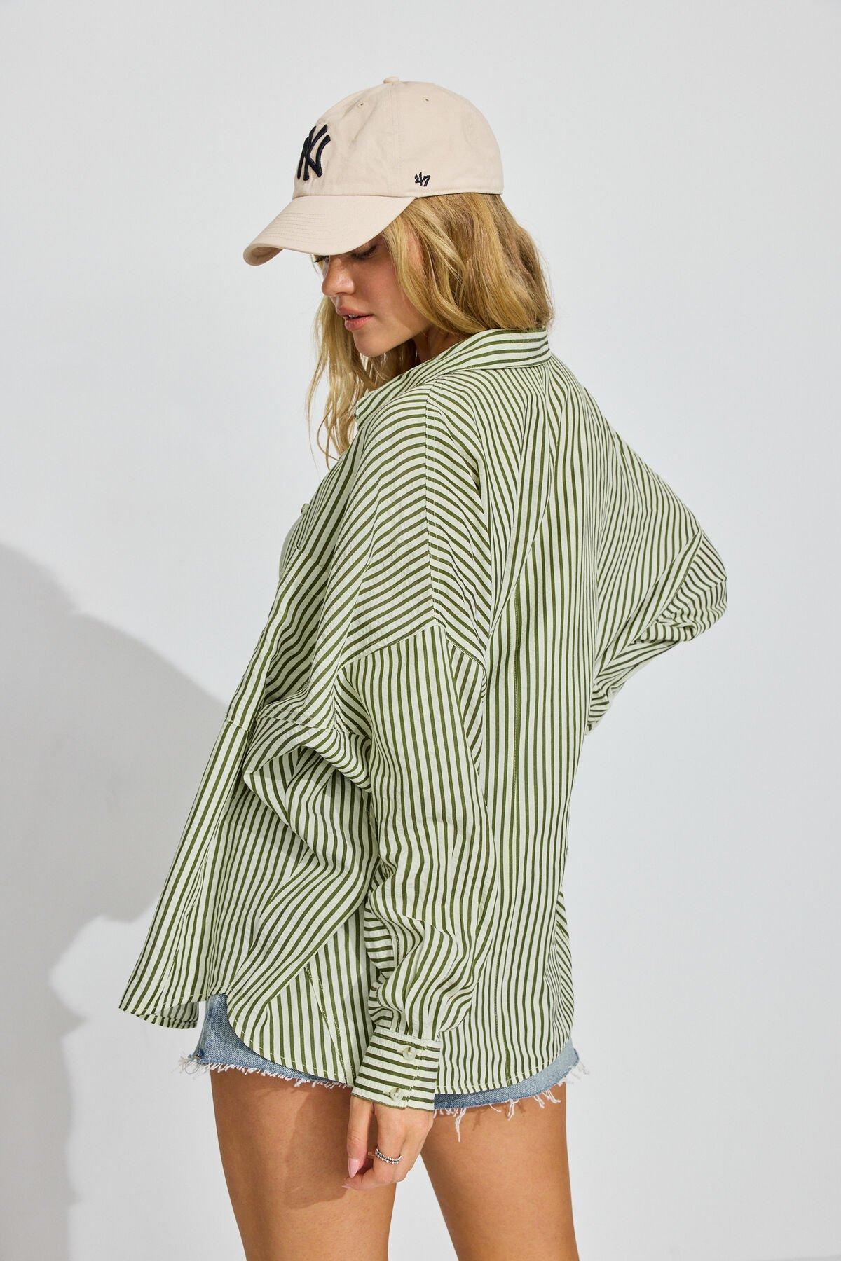 Oversized Button-Up Shirt Product Image