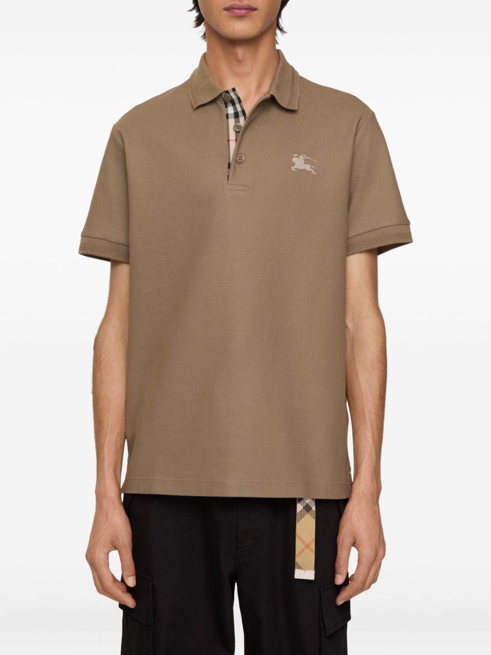 embroidered short-sleeve polo shirt Product Image