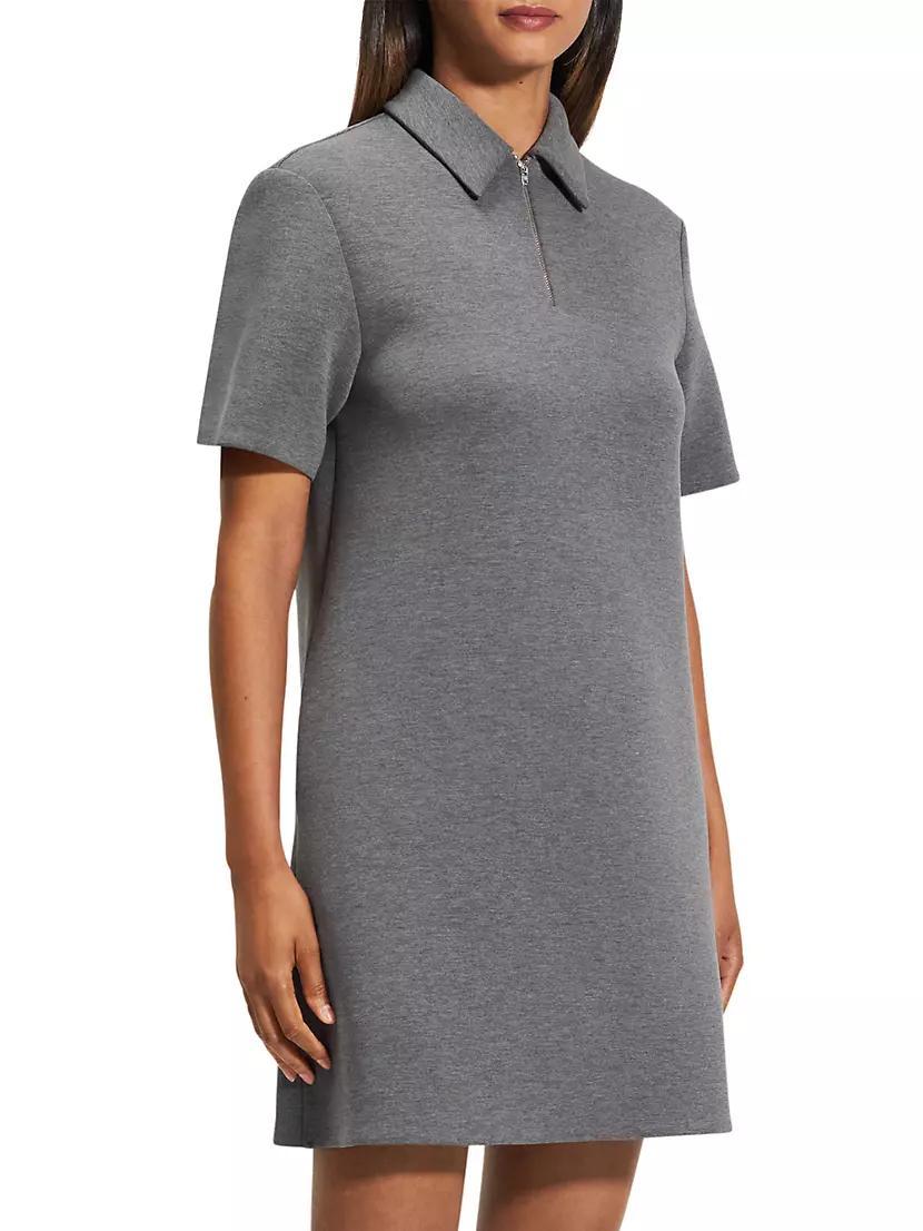 Scuba Half-Zip Polo Minidress Product Image