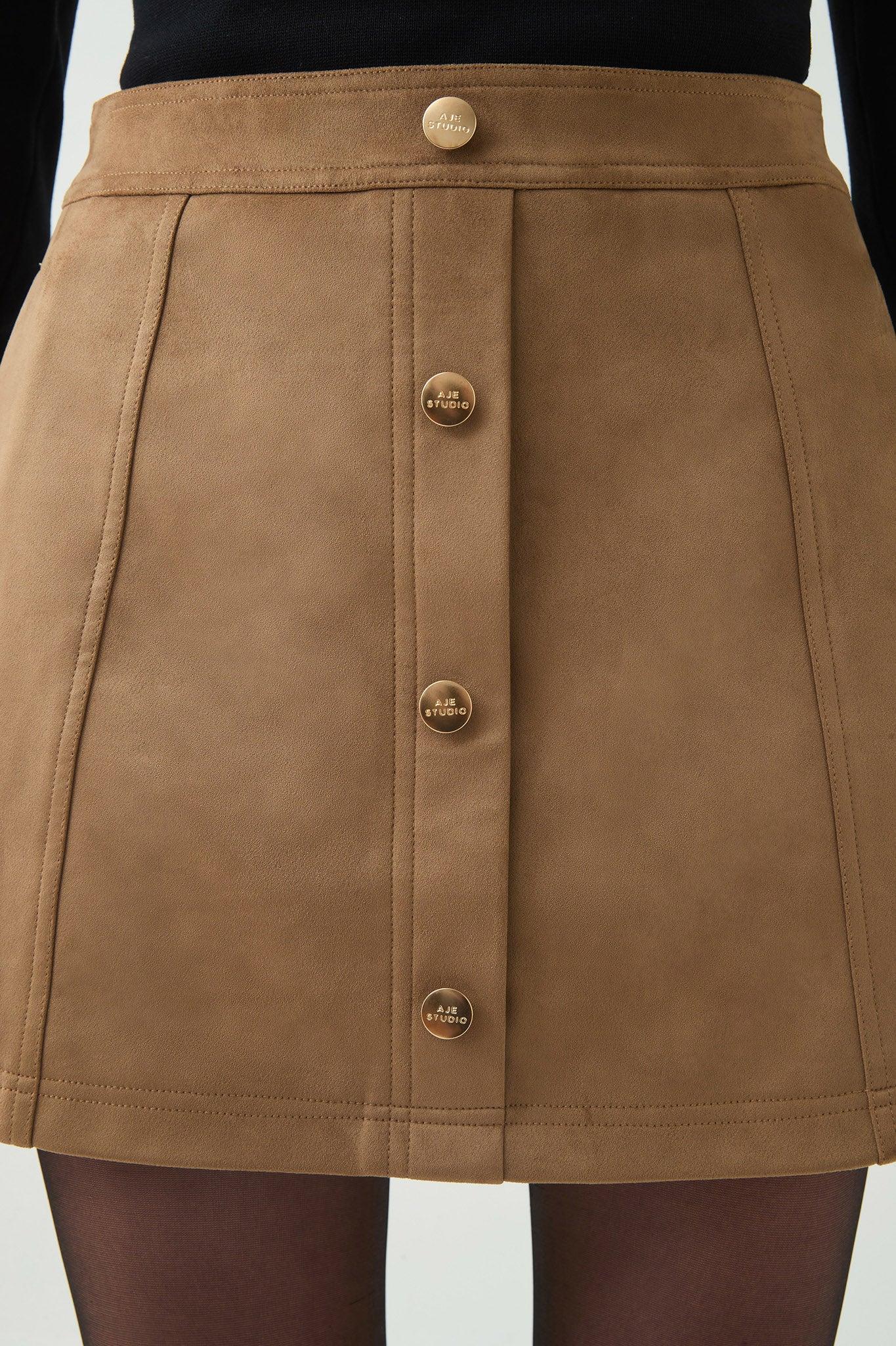 Calyx Vegan Suede Skirt Product Image