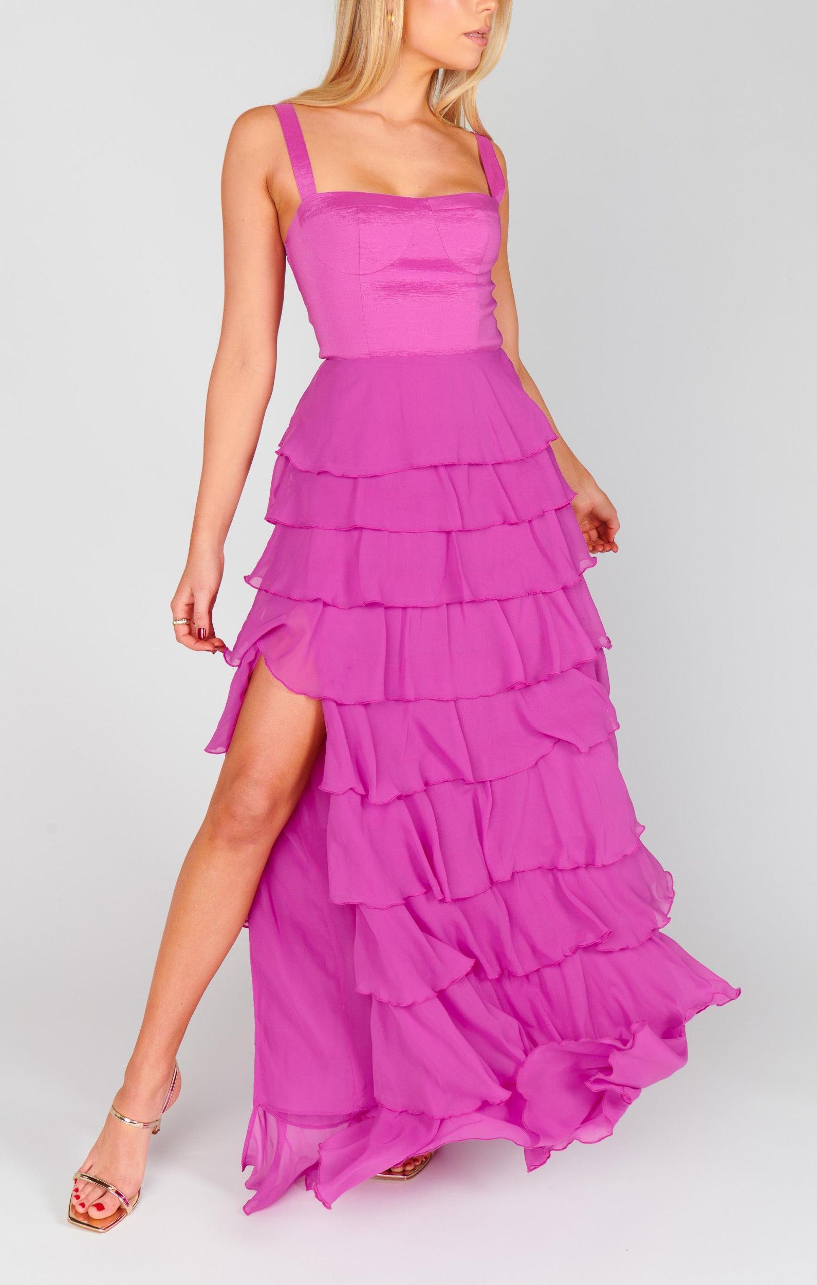 Katarina Maxi Dress ~ Magenta Majesty Product Image