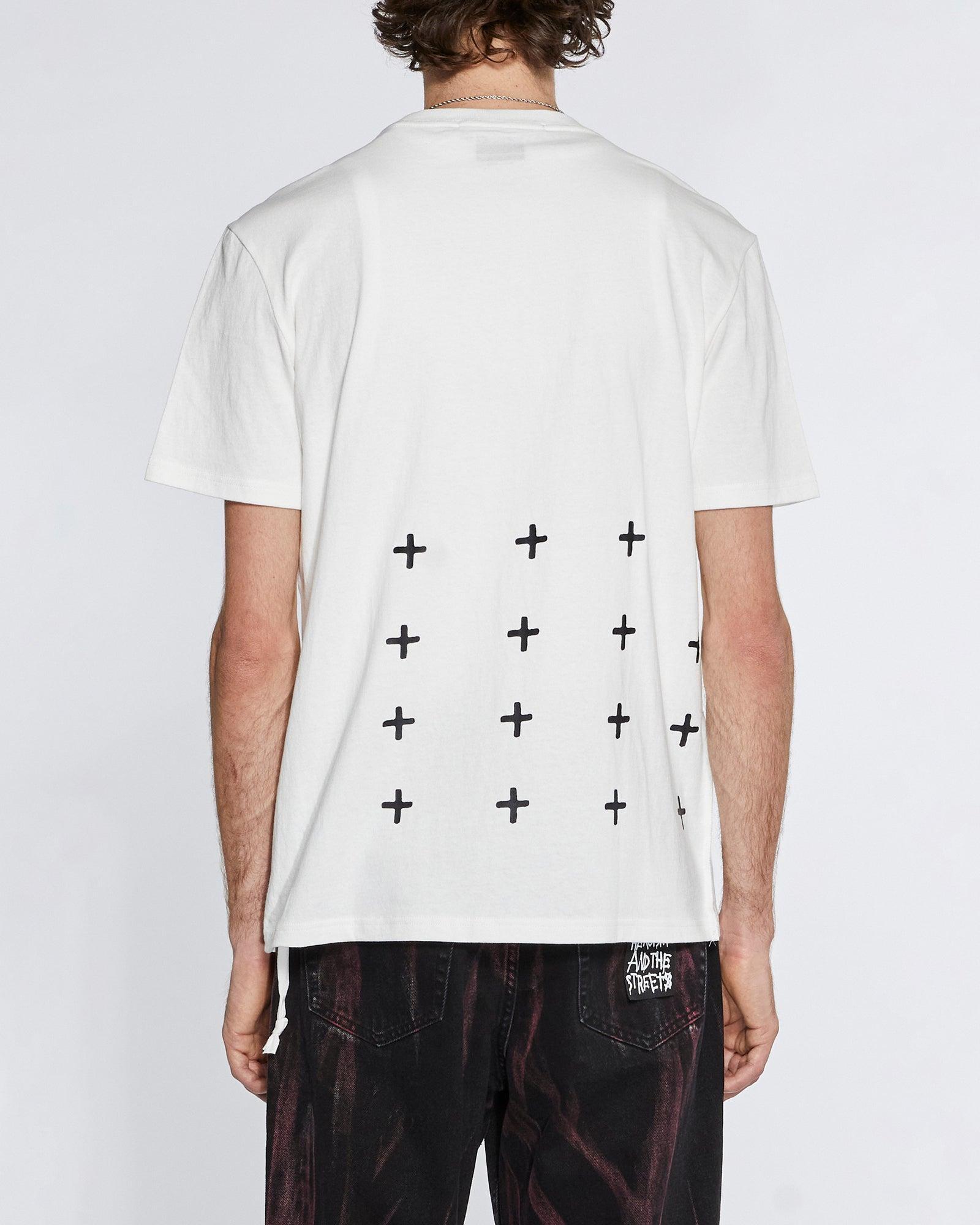YOUTOPIA KASH SS TEE VINTAGE WHITE Male Product Image