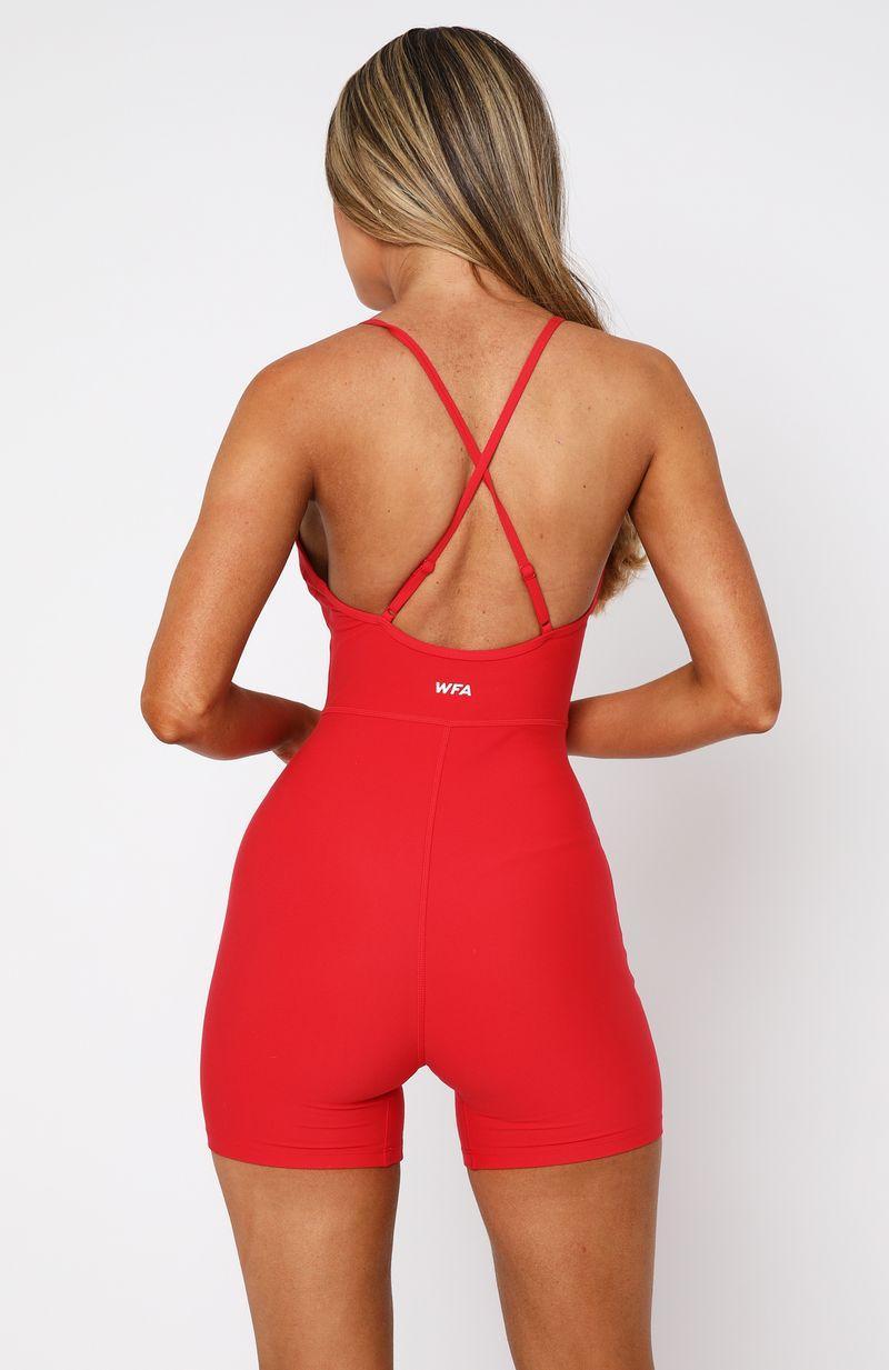 Power To You Playsuit Red Product Image