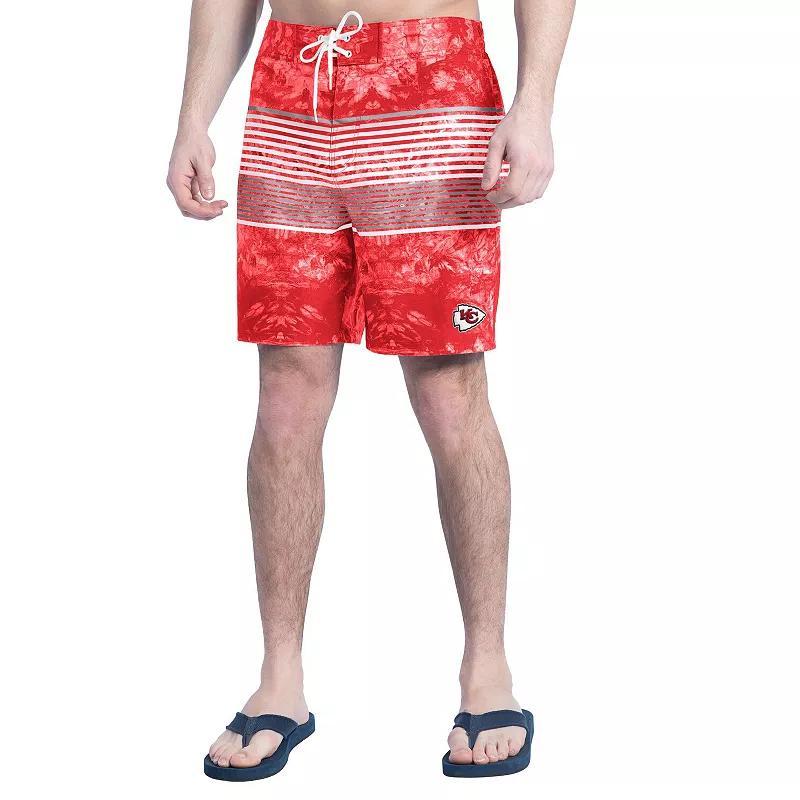 Men's G-III Sports by Carl Banks  Black/Gray Baltimore Ravens Horizon Volley Swim Shorts, Size: Large Product Image