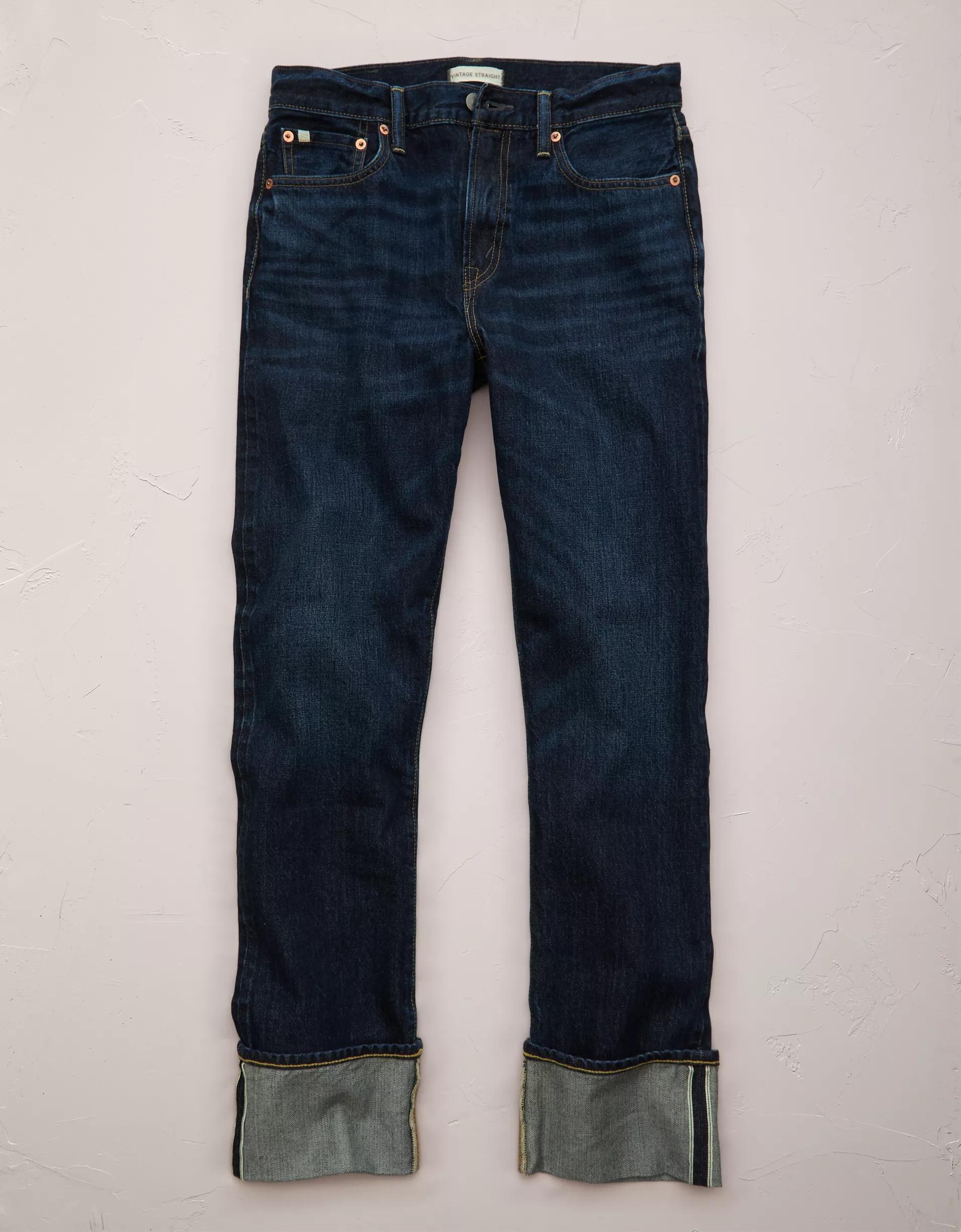 AE77 Premium Vintage Straight Jean Product Image