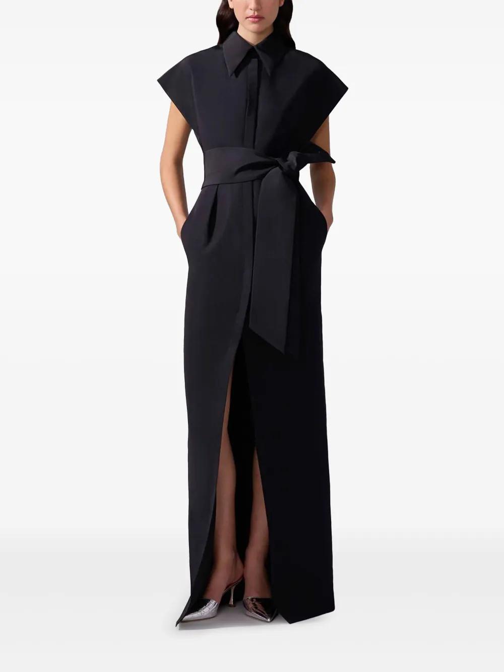 cap-sleeve gown  Product Image