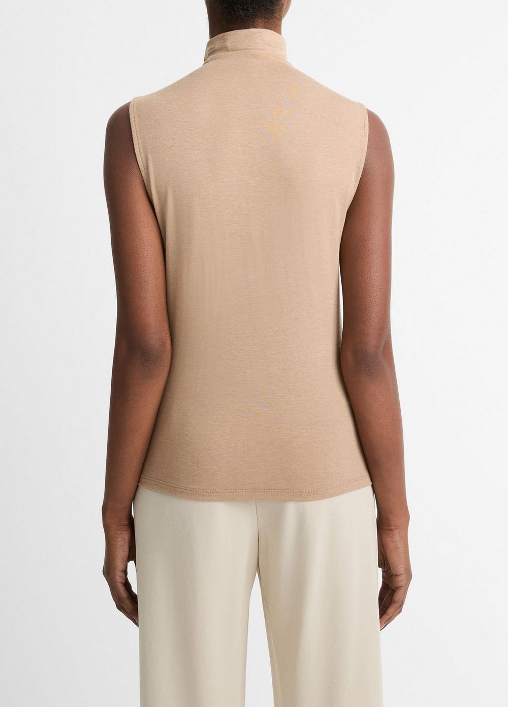 Womens Sleeveless Turtleneck, Black, Size XS Vince Product Image