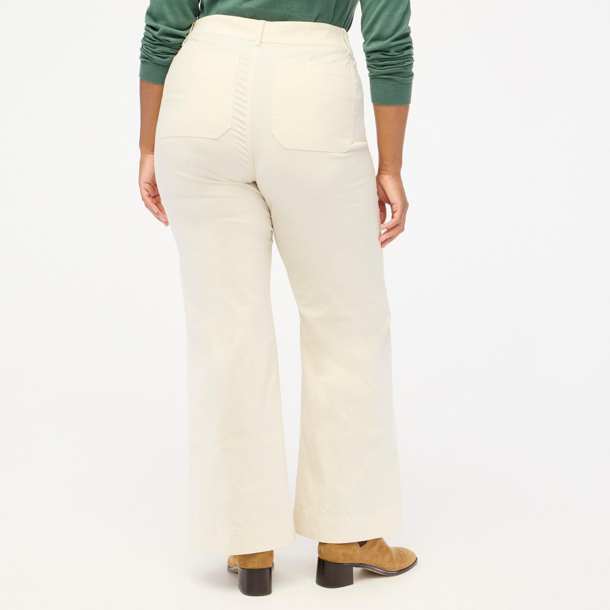 Lizzie high-rise patch-pocket wide-leg pant Product Image