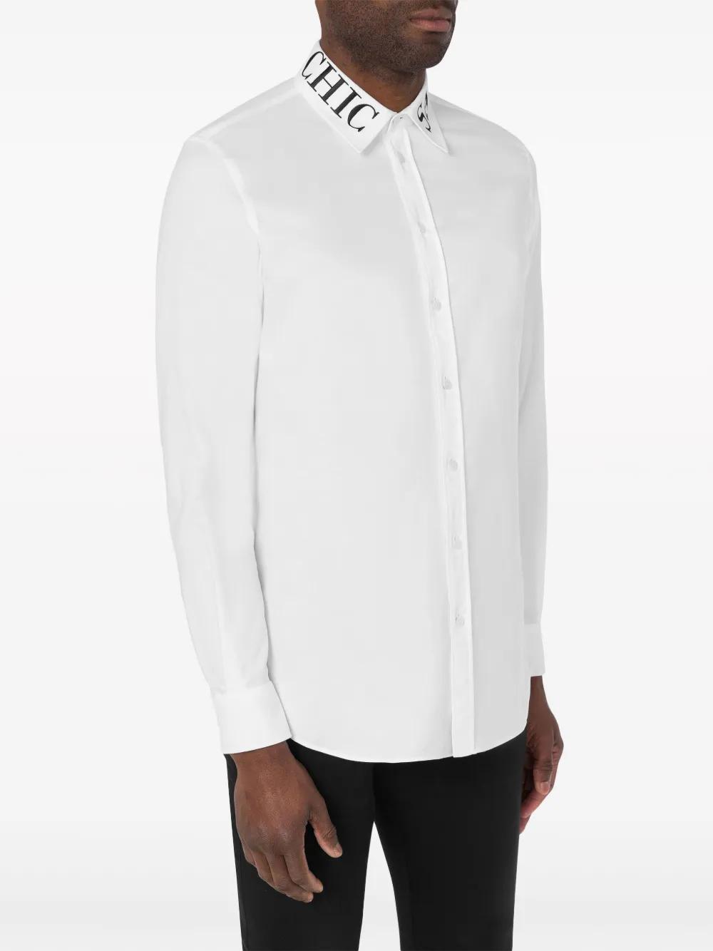 logo-print poplin shirt Product Image